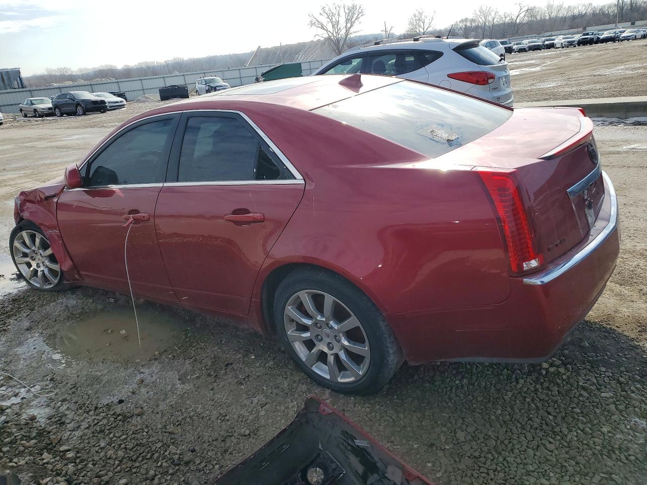 2008 Cadillac Cts Hi Feature V6 Burgundy vin: 1G6DT57V580149042