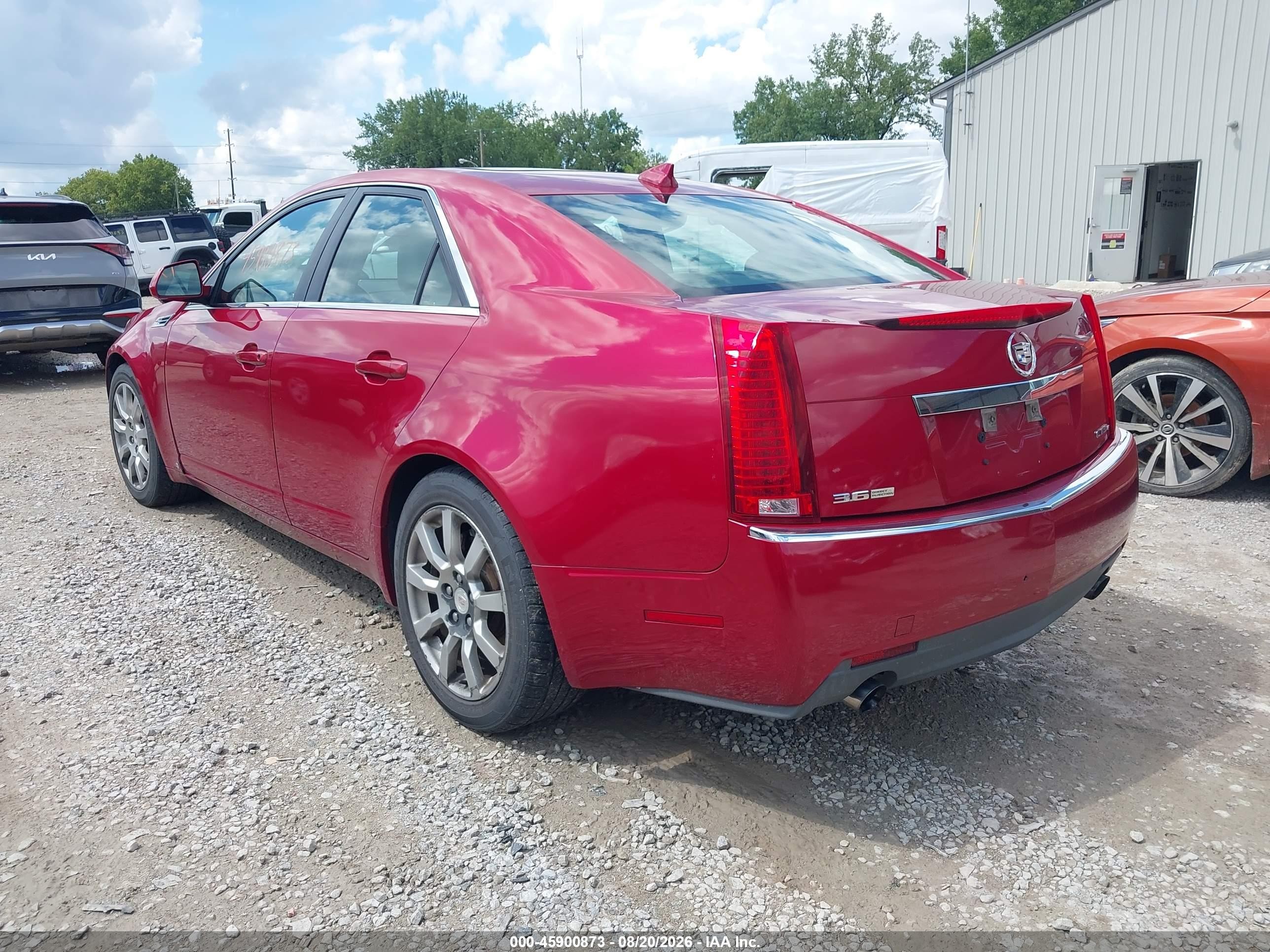 2009 Cadillac Cts Awd W/1sb Maroon vin: 1G6DT57V690107691