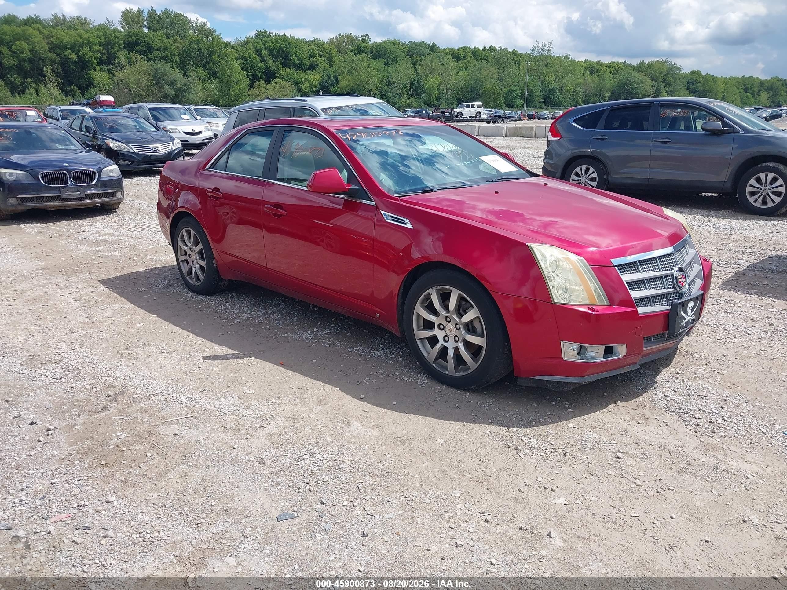 2009 Cadillac Cts Awd W/1sb Maroon vin: 1G6DT57V690107691