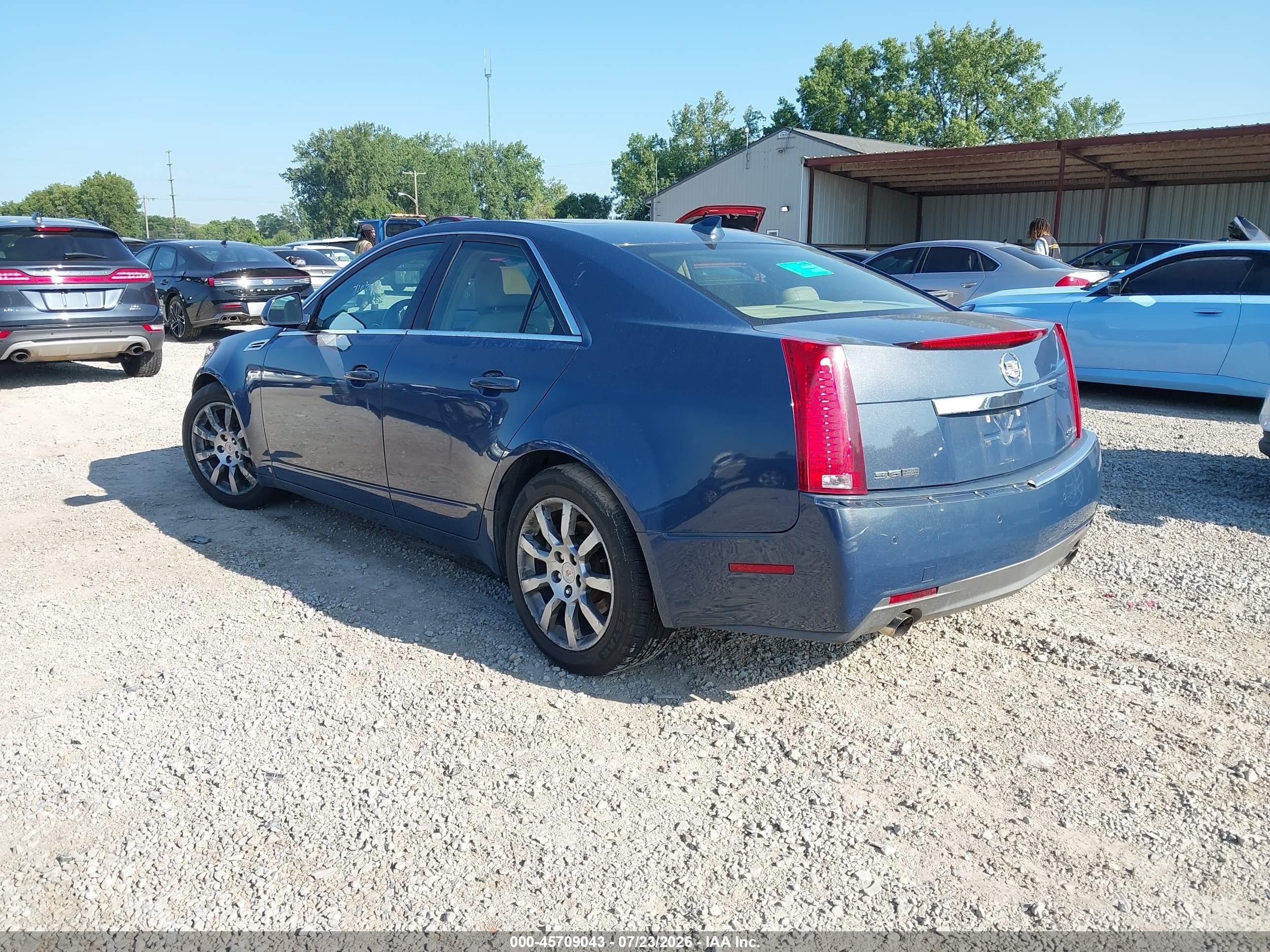 2009 Cadillac Cts Awd W/1sb Синий vin: 1G6DT57V690171620