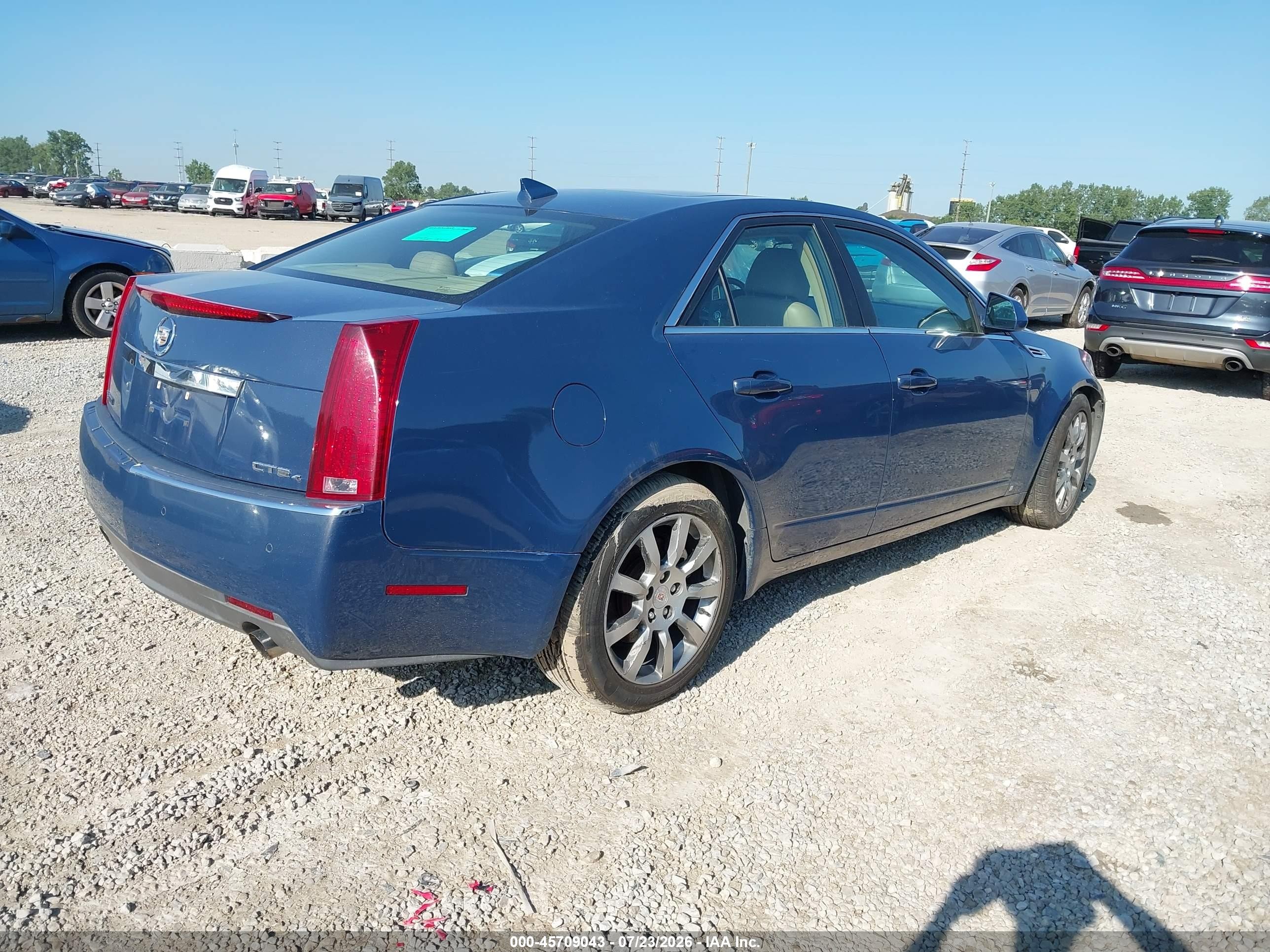 2009 Cadillac Cts Awd W/1sb Синий vin: 1G6DT57V690171620