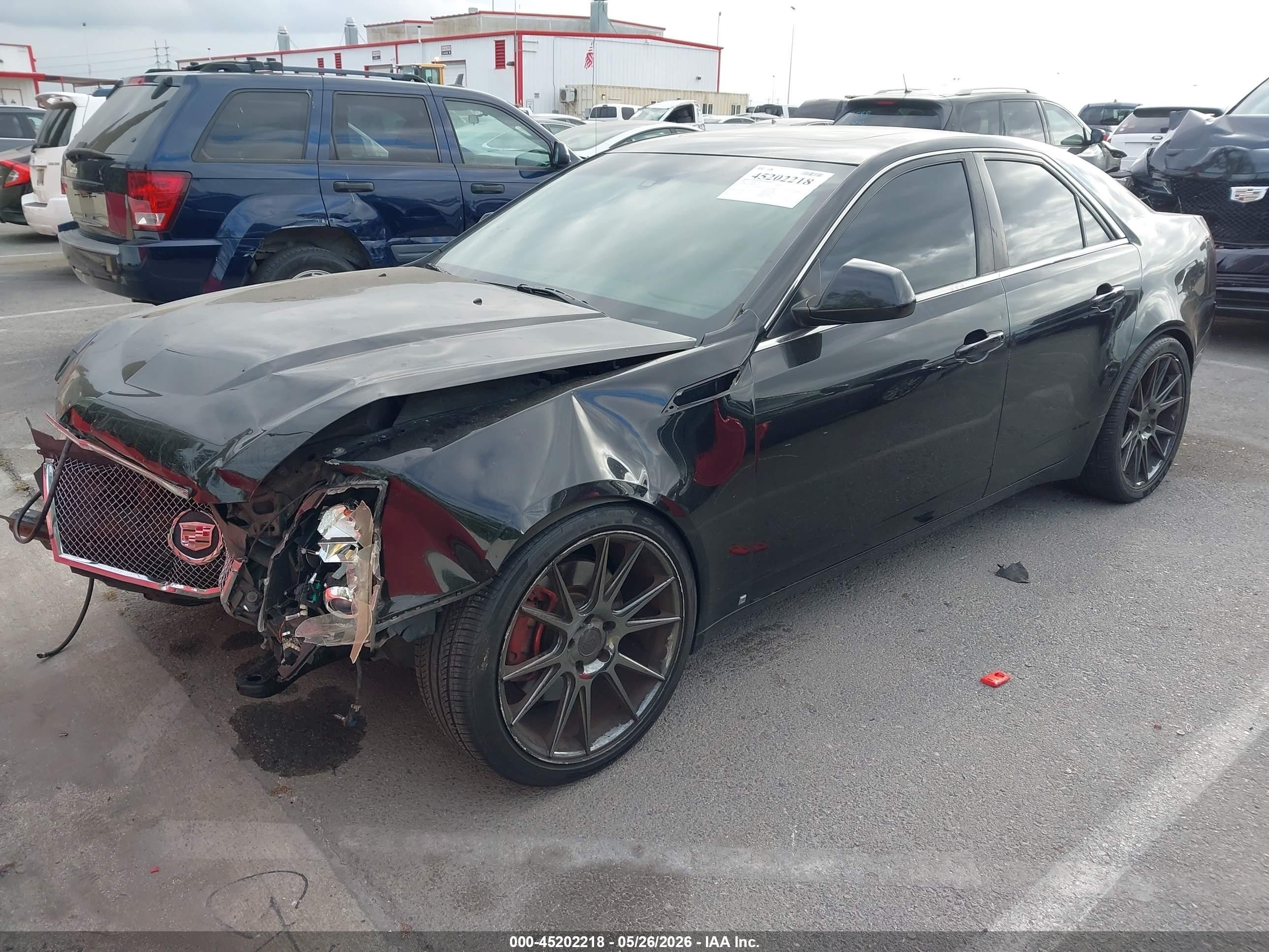 2008 Cadillac Cts Standard Black vin: 1G6DT57V780142075