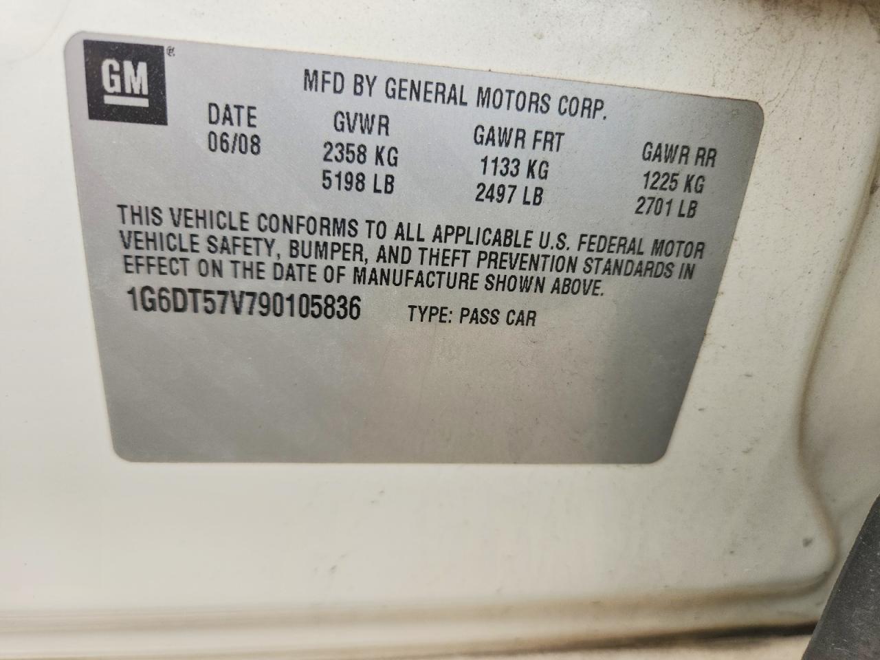 2009 Cadillac Cts Hi Feature V6 Cream vin: 1G6DT57V790105836