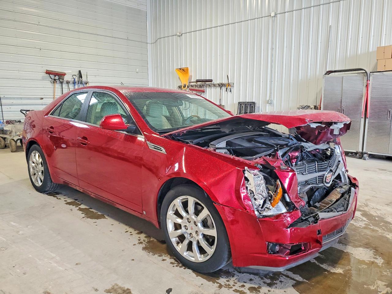 2009 Cadillac Cts Hi Feature V6 Red vin: 1G6DT57V990156402