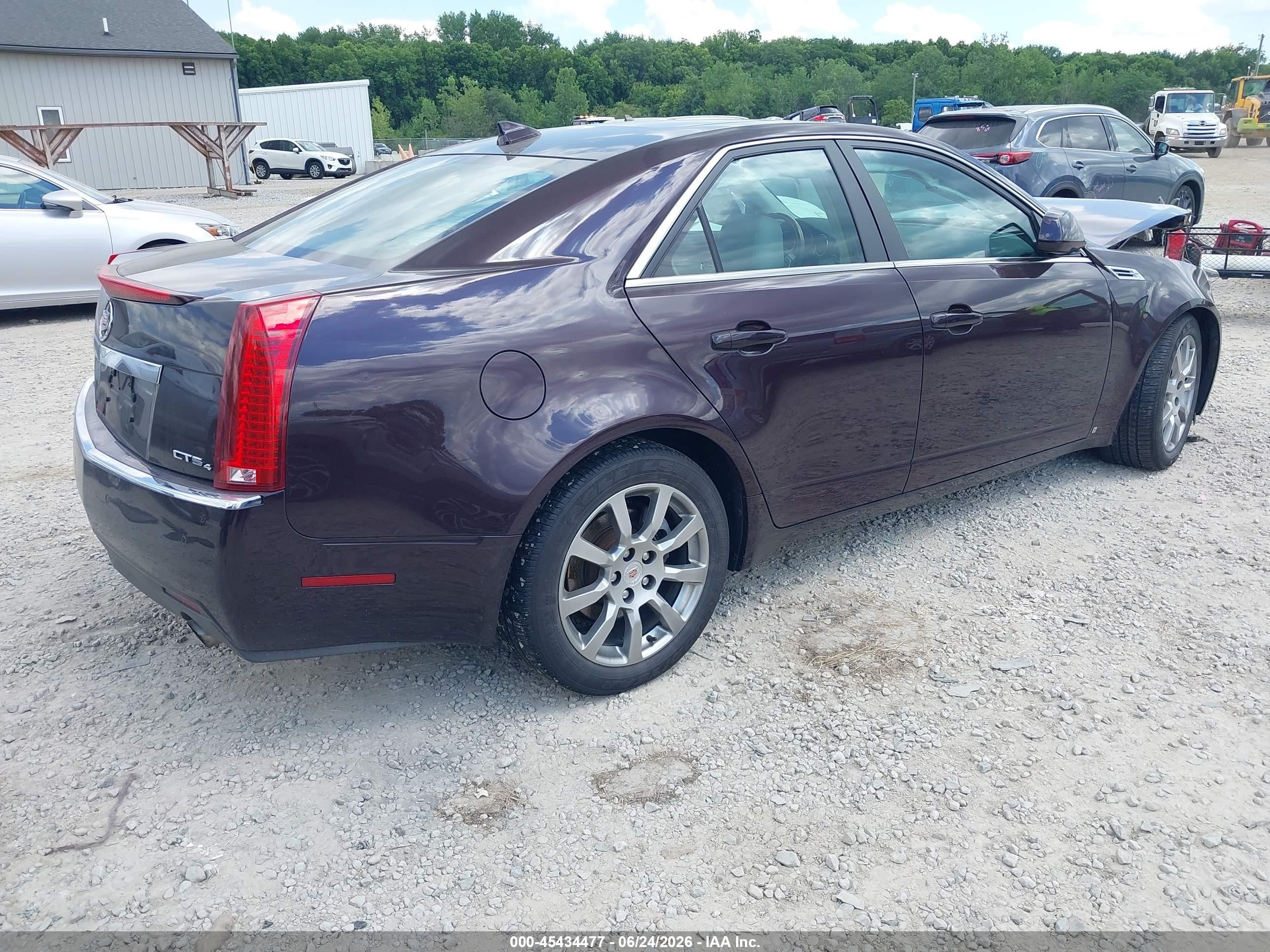 2009 Cadillac Cts Awd W/1sb Maroon vin: 1G6DT57VX90162032