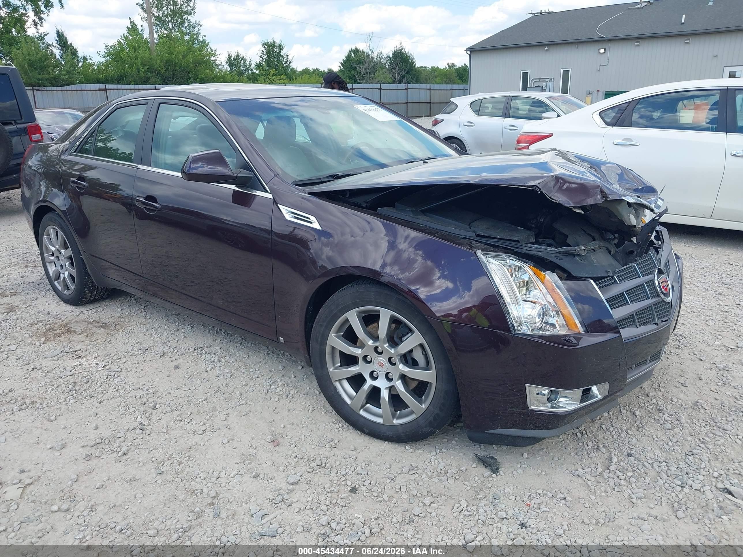 2009 Cadillac Cts Awd W/1sb Maroon vin: 1G6DT57VX90162032