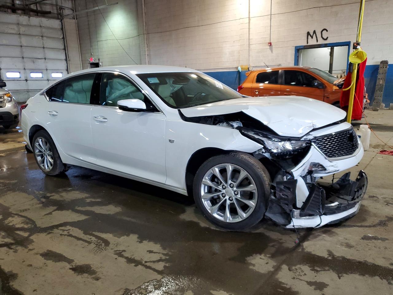 2022 Cadillac Ct5 Premium Luxury White vin: 1G6DT5RKXN0110588