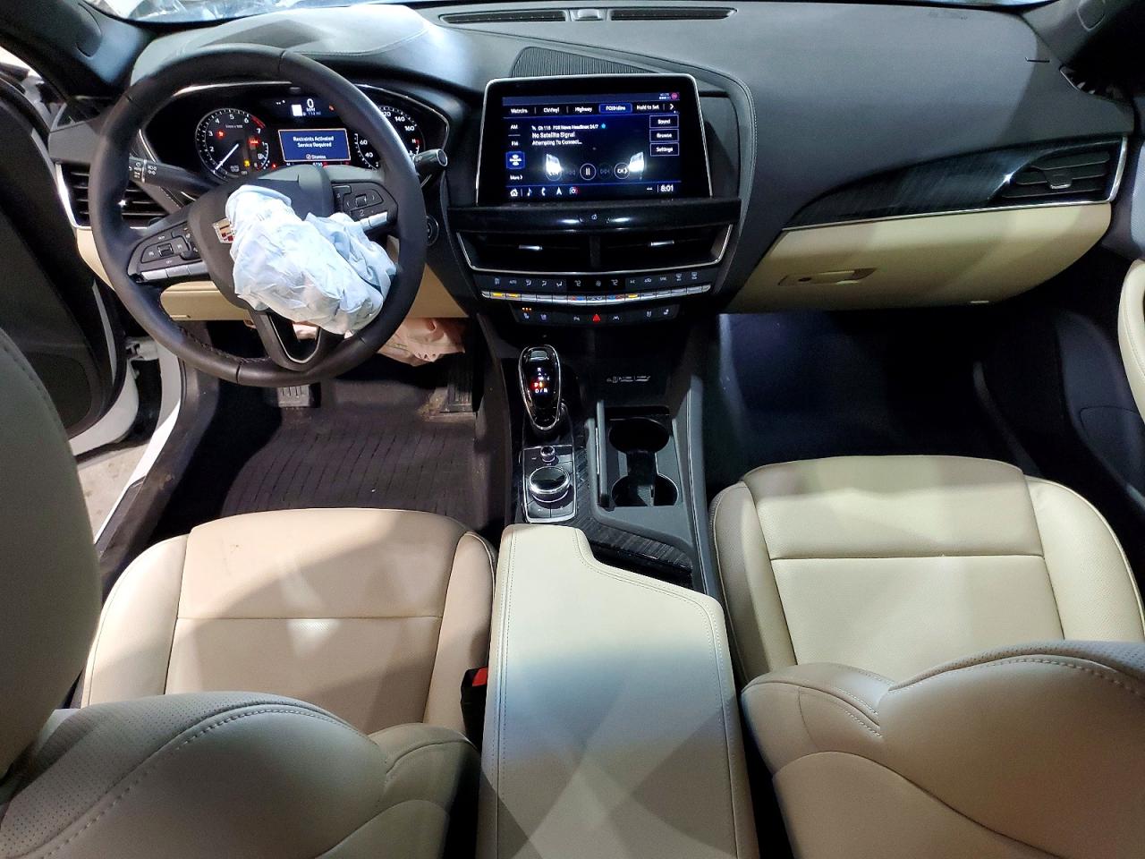 2022 Cadillac Ct5 Premium Luxury White vin: 1G6DT5RKXN0110588