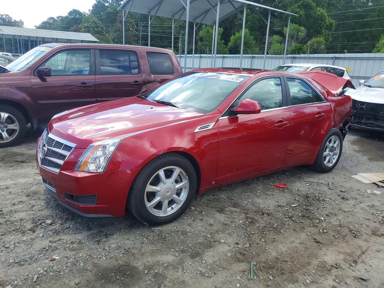 2009 Cadillac Cts Hi Feature V6 Red vin: 1G6DU57V290143116