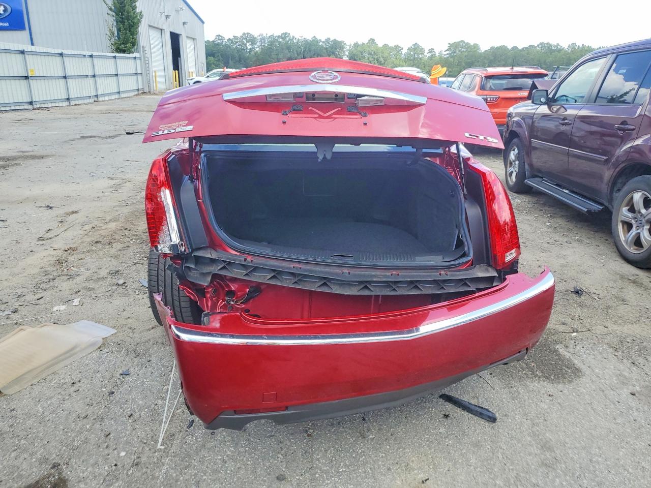 2009 Cadillac Cts Hi Feature V6 Red vin: 1G6DU57V290143116
