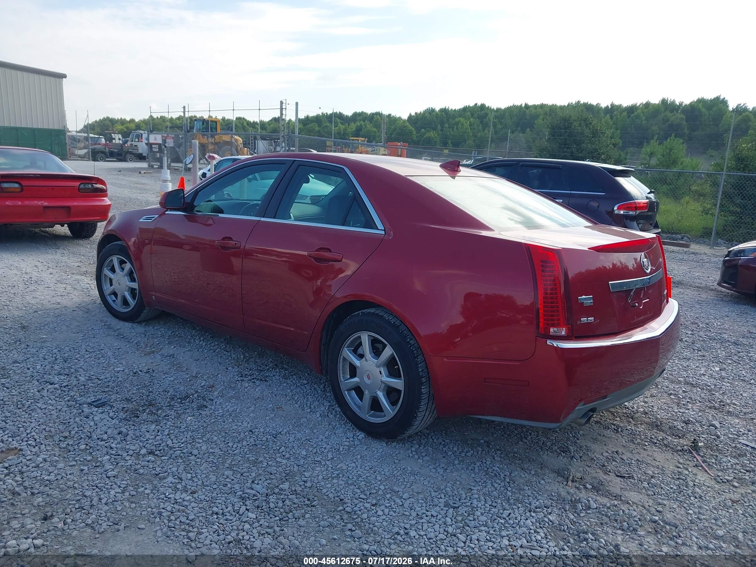 2009 Cadillac Cts Rwd W/1sb Red vin: 1G6DU57V290158361