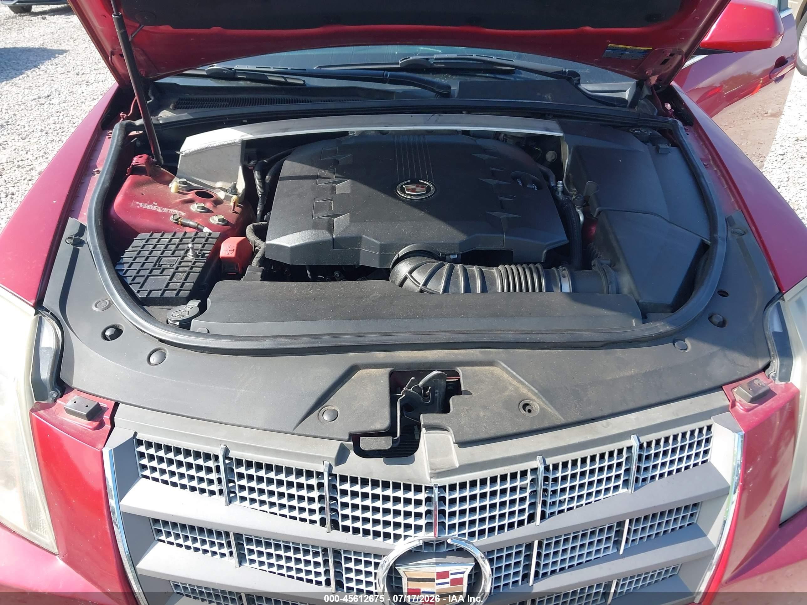 2009 Cadillac Cts Rwd W/1sb Red vin: 1G6DU57V290158361