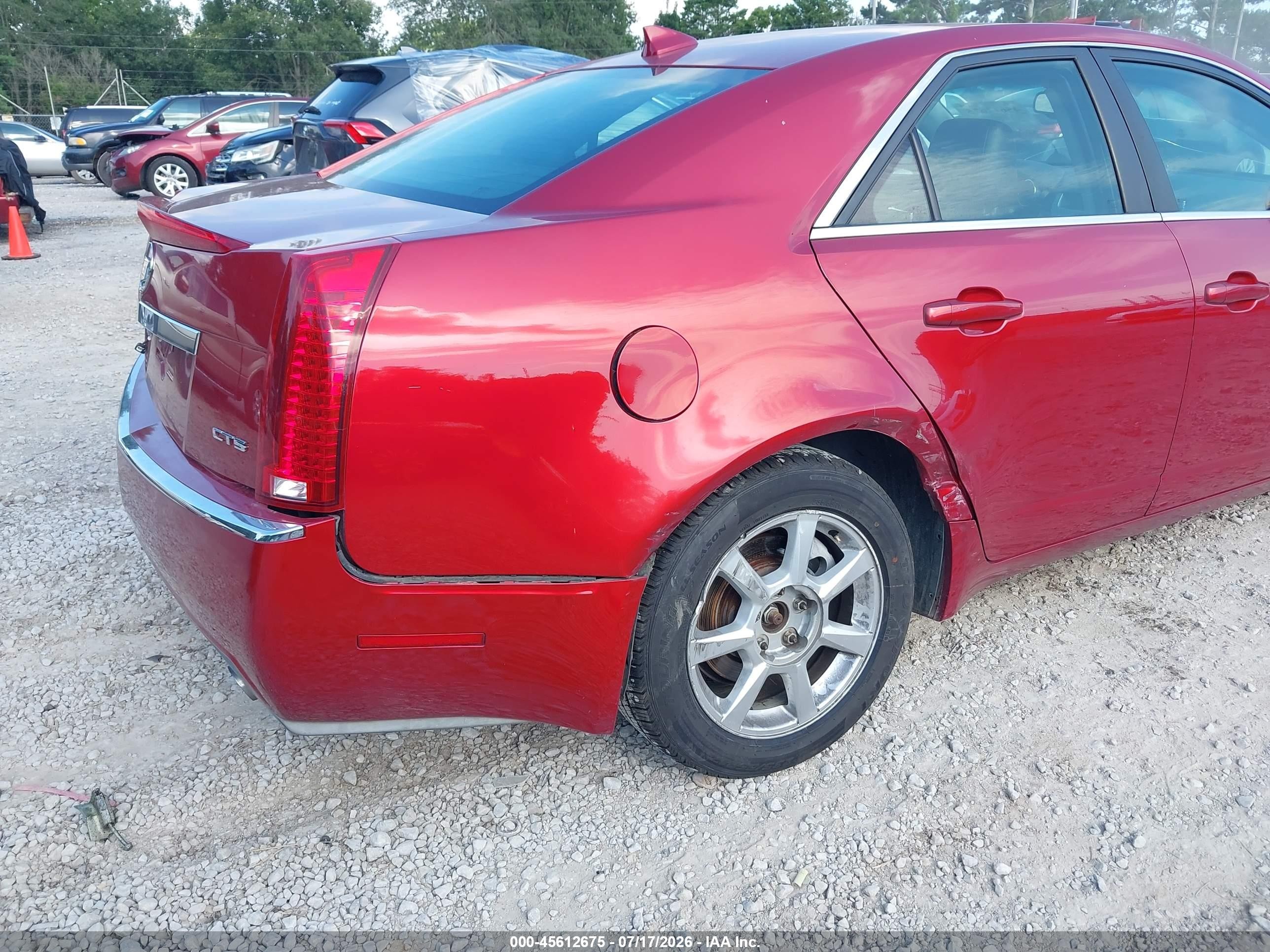 2009 Cadillac Cts Rwd W/1sb Red vin: 1G6DU57V290158361