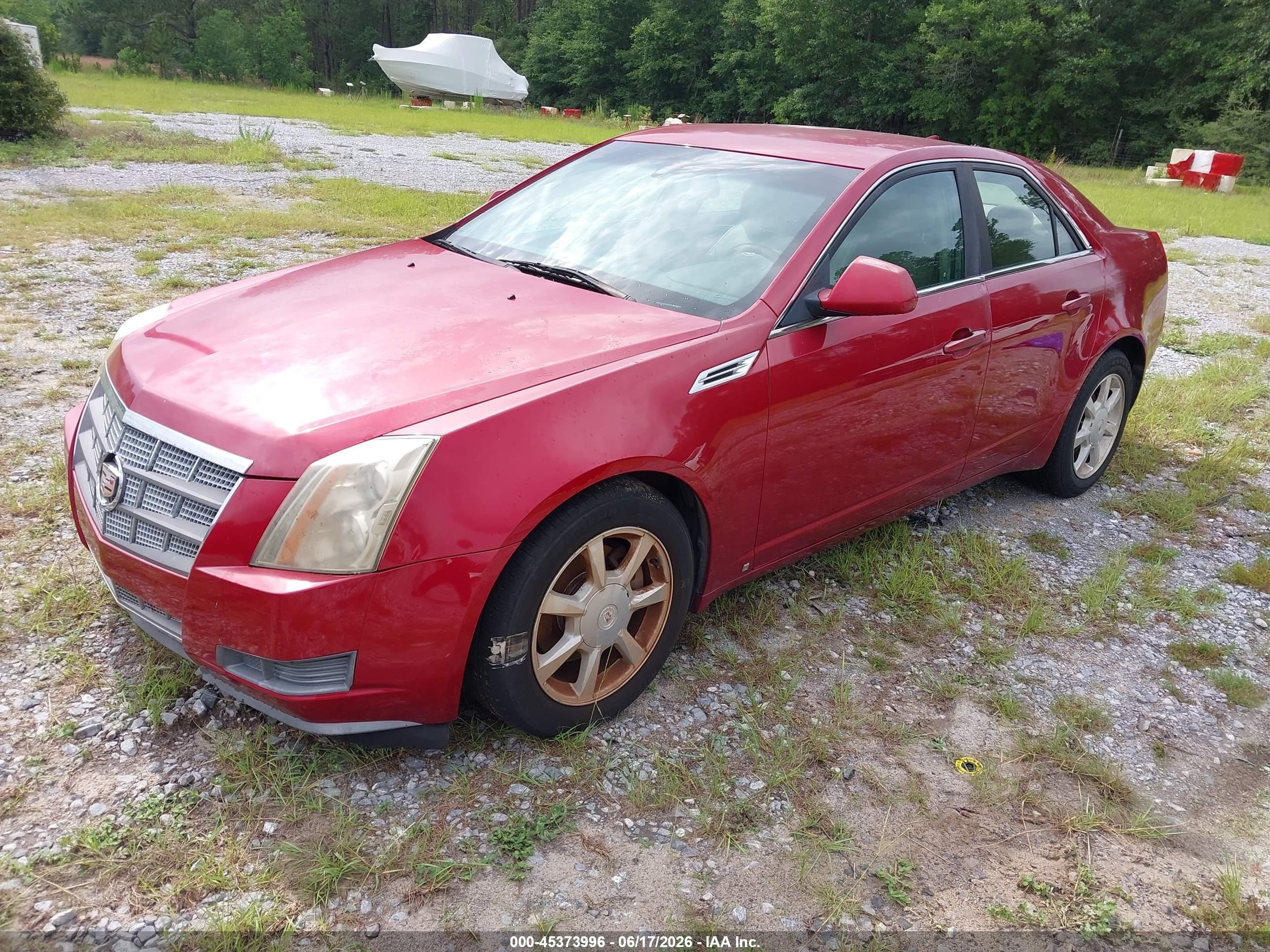 2009 Cadillac Cts Standard Red vin: 1G6DU57V690160453