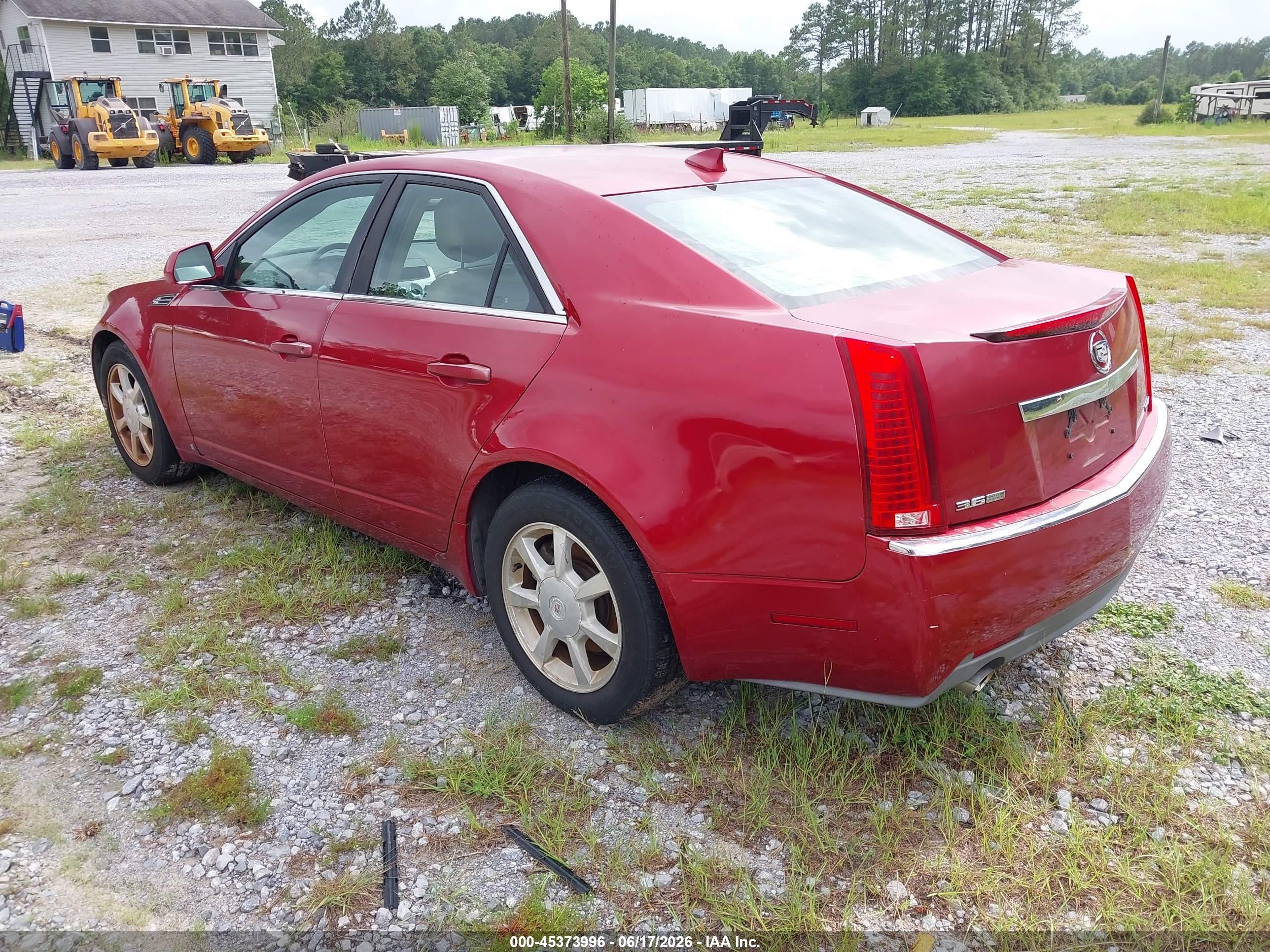 2009 Cadillac Cts Standard Red vin: 1G6DU57V690160453