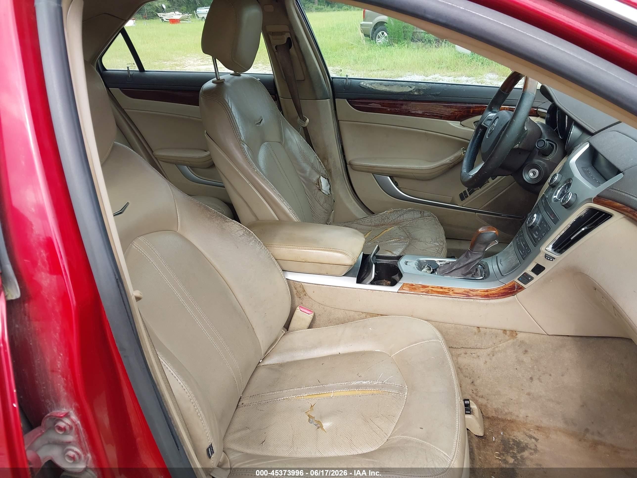 2009 Cadillac Cts Standard Red vin: 1G6DU57V690160453