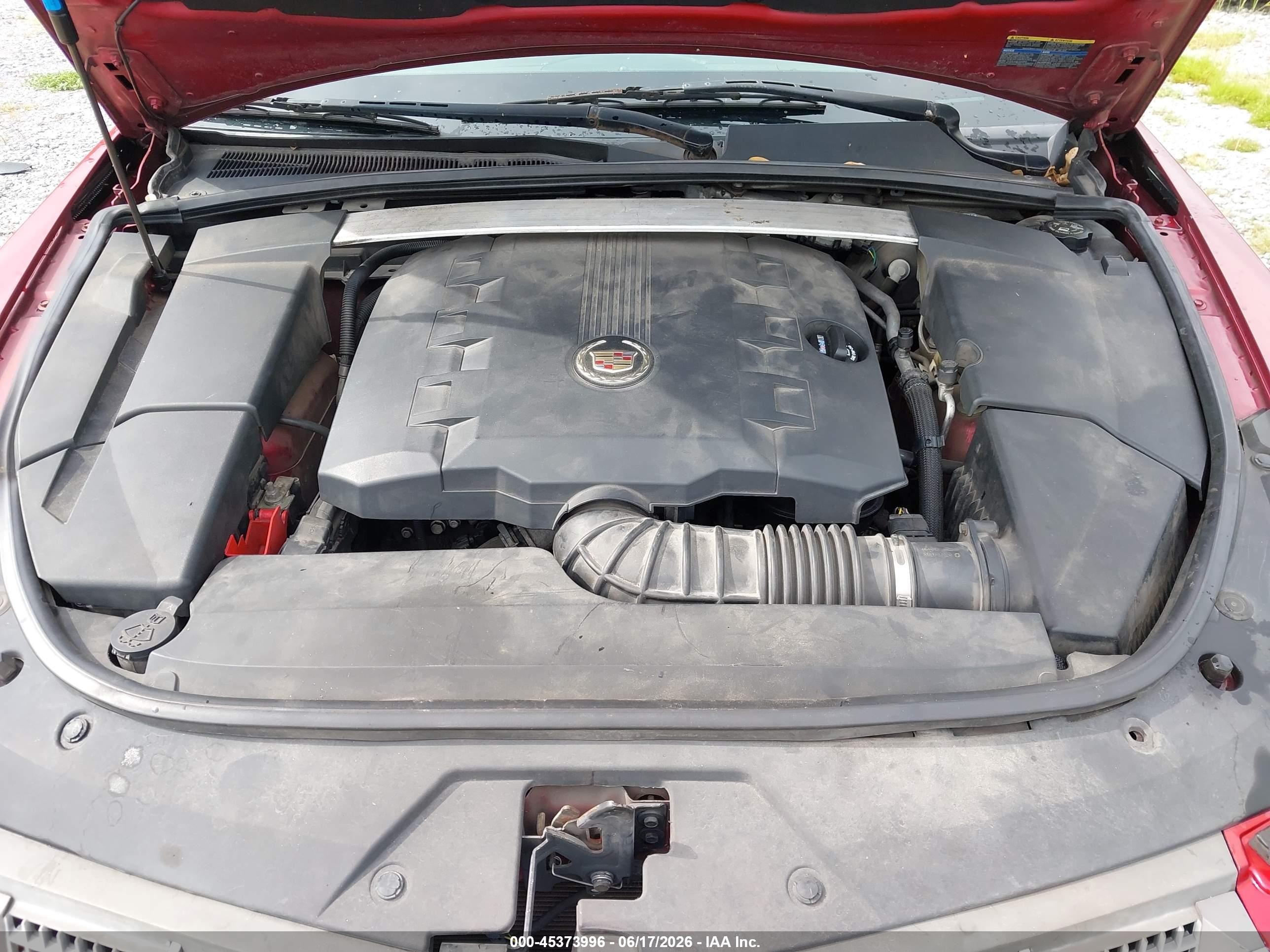 2009 Cadillac Cts Standard Red vin: 1G6DU57V690160453