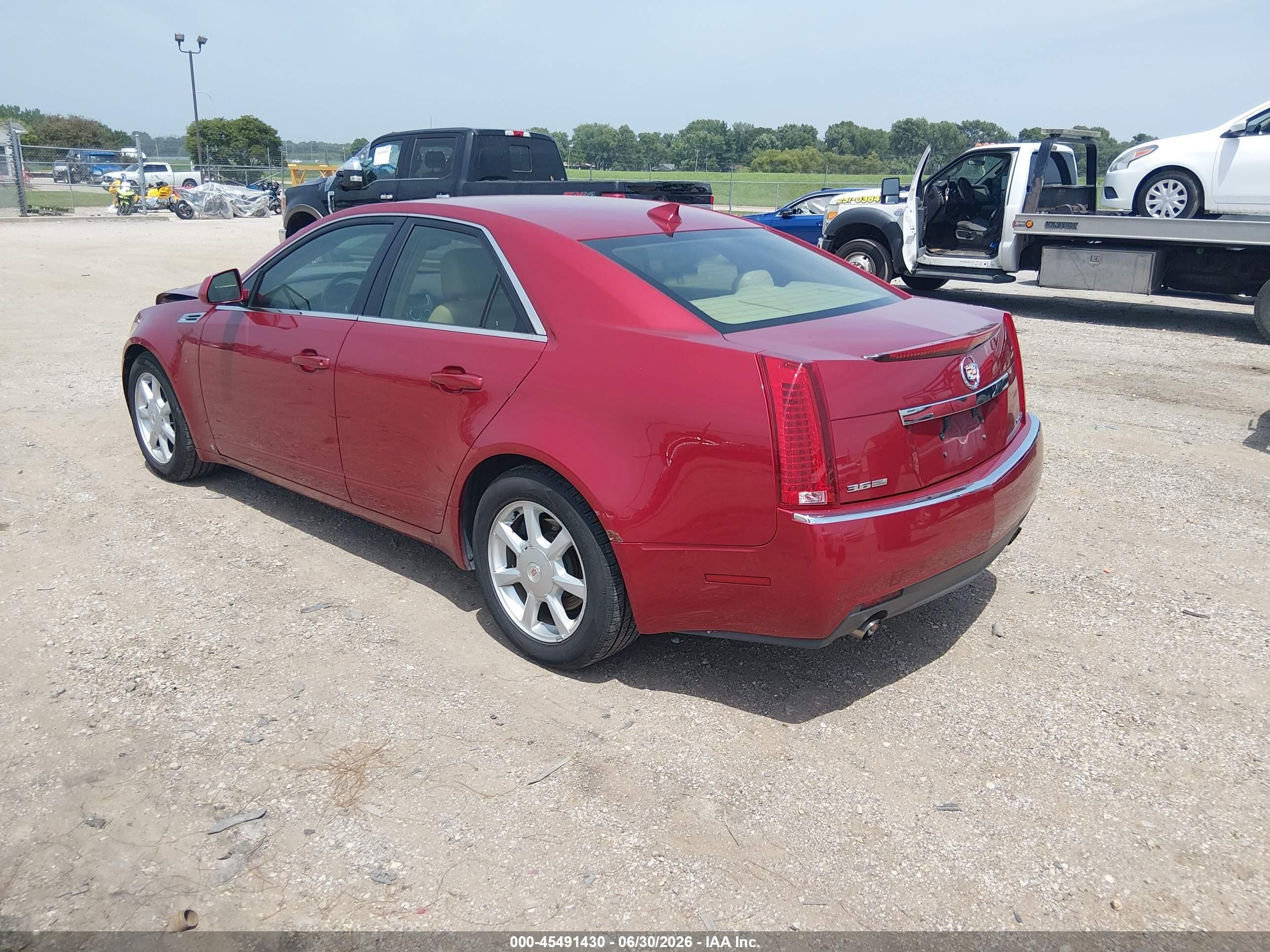 2009 Cadillac Cts Rwd W/1sb Красный vin: 1G6DU57V990154890