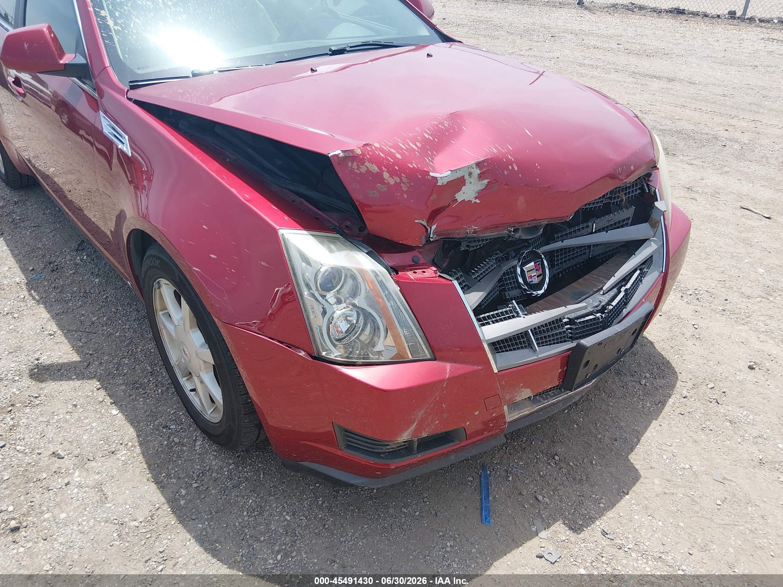 2009 Cadillac Cts Rwd W/1sb Красный vin: 1G6DU57V990154890