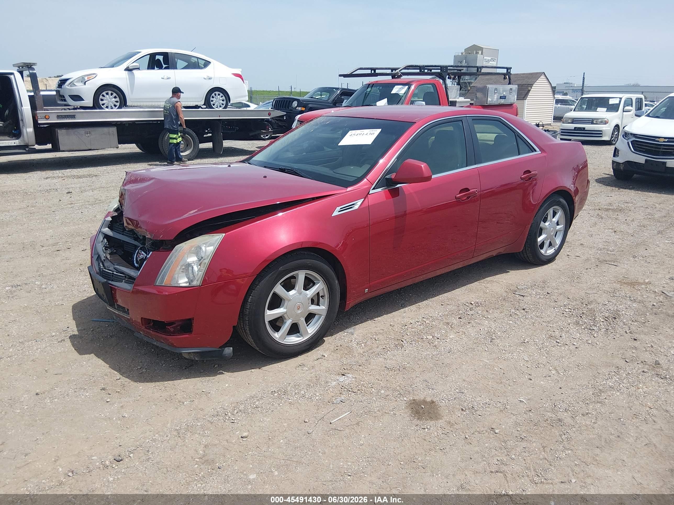 2009 Cadillac Cts Rwd W/1sb Красный vin: 1G6DU57V990154890