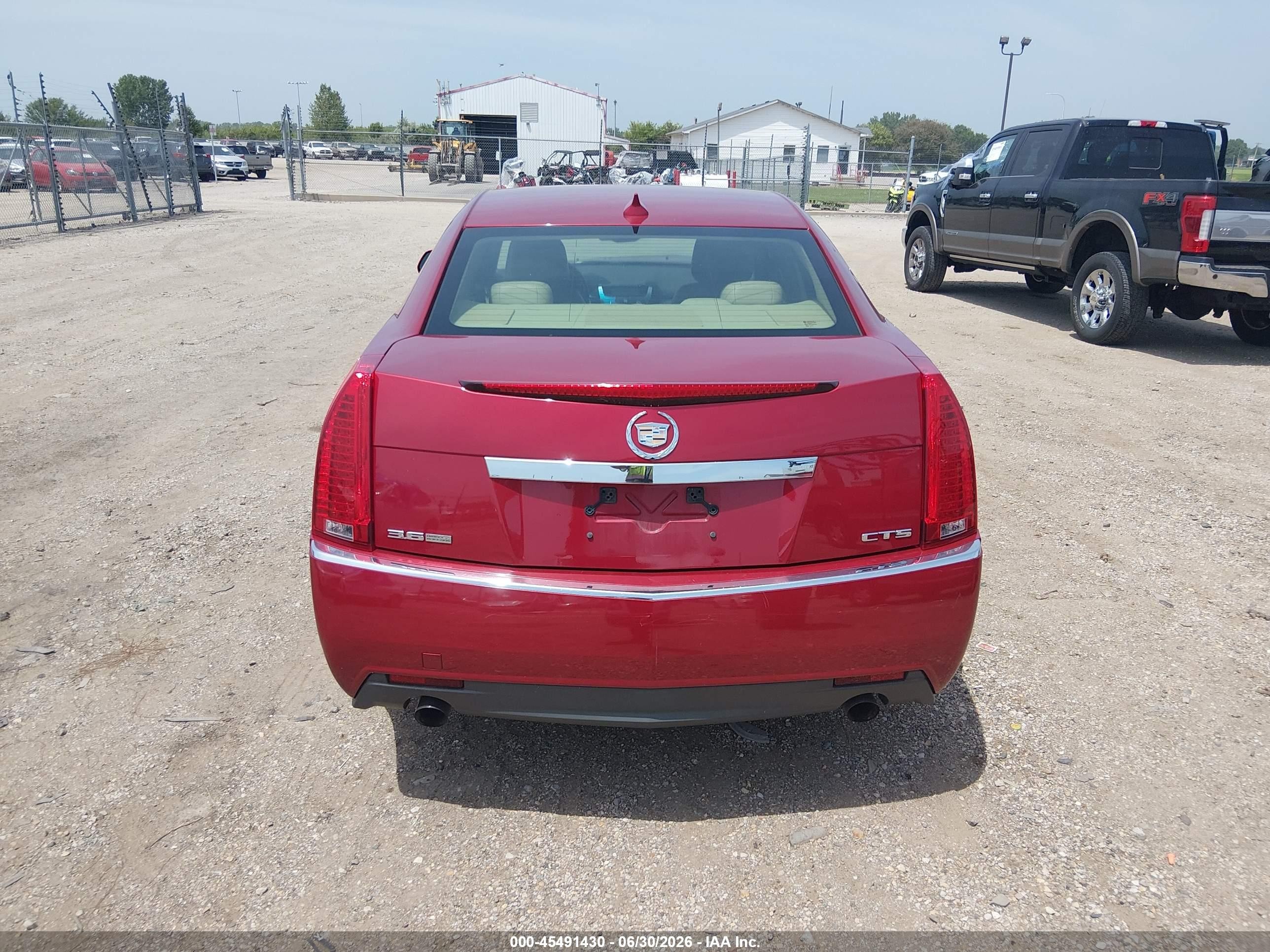 2009 Cadillac Cts Rwd W/1sb Красный vin: 1G6DU57V990154890