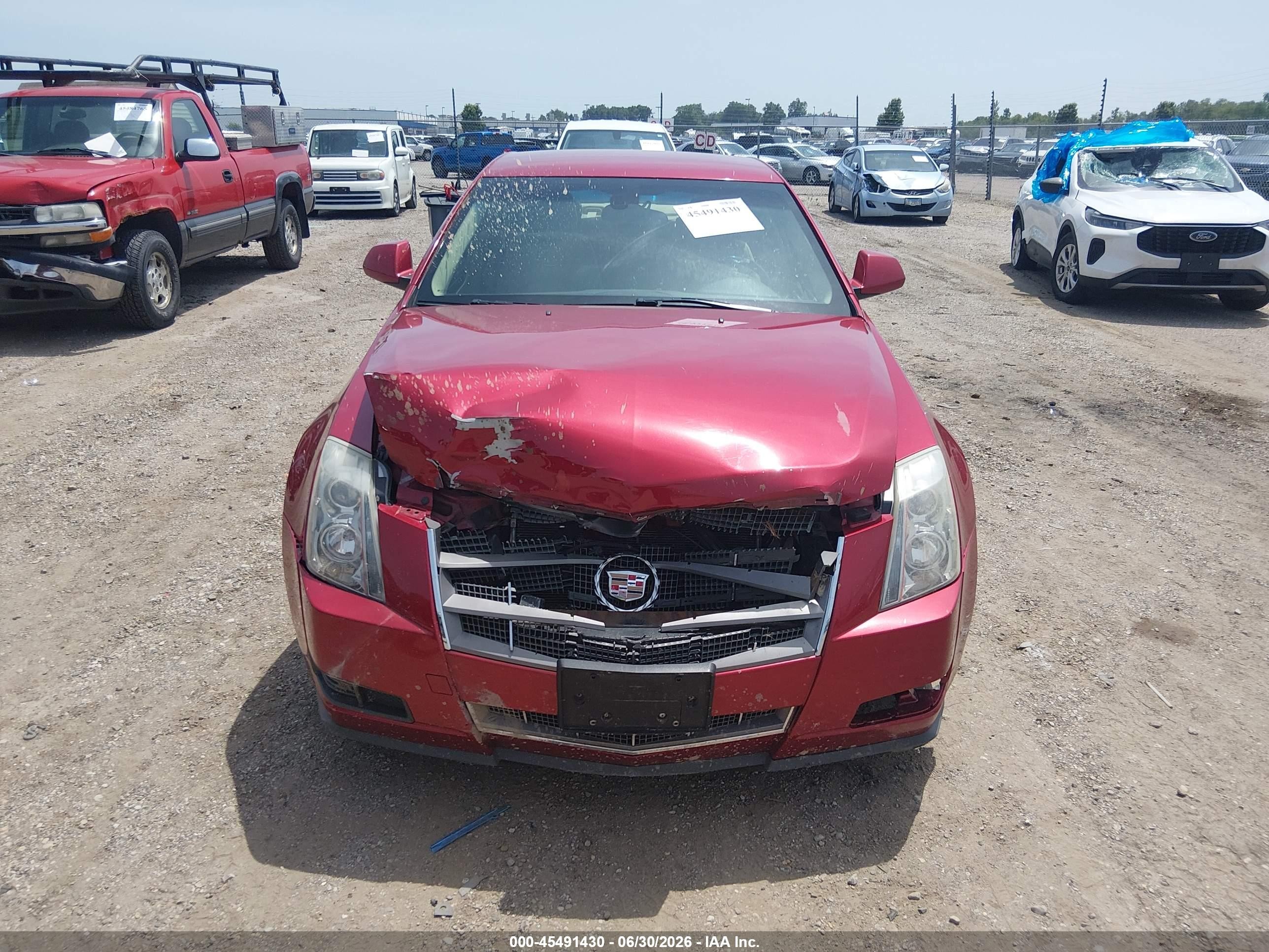 2009 Cadillac Cts Rwd W/1sb Красный vin: 1G6DU57V990154890