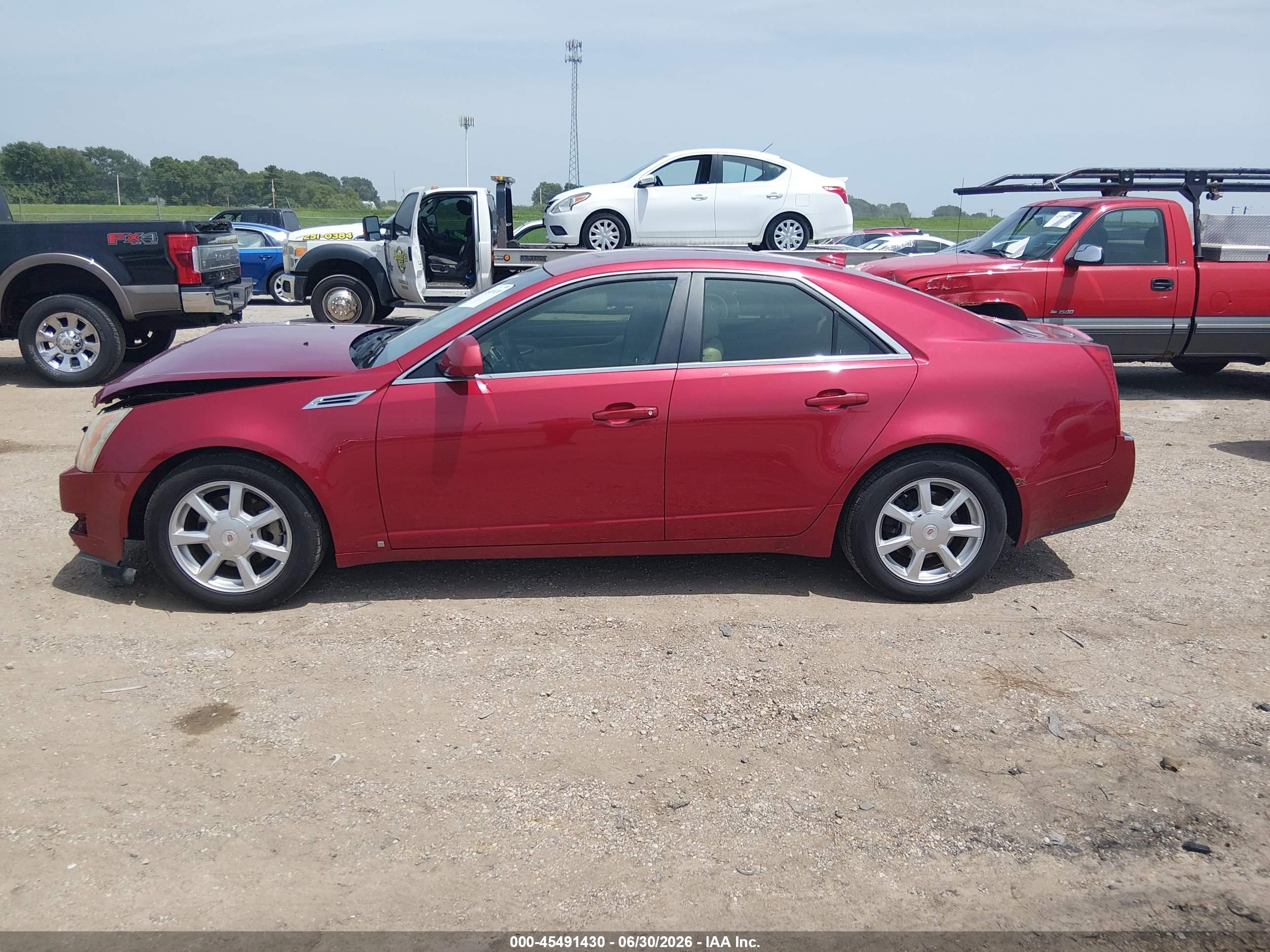 2009 Cadillac Cts Rwd W/1sb Красный vin: 1G6DU57V990154890