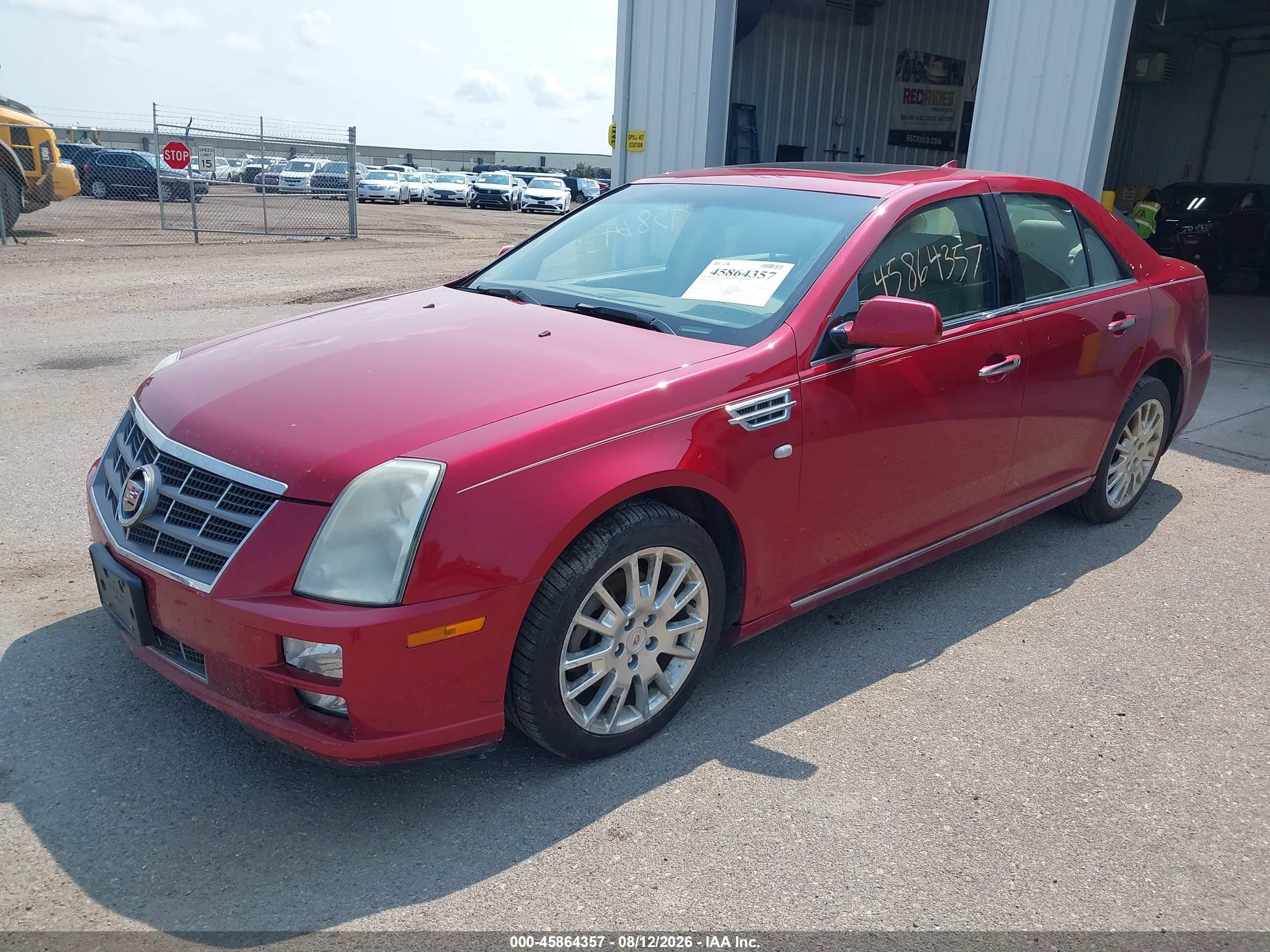 2010 Cadillac Sts Luxury Package Red vin: 1G6DU6EV1A0122867