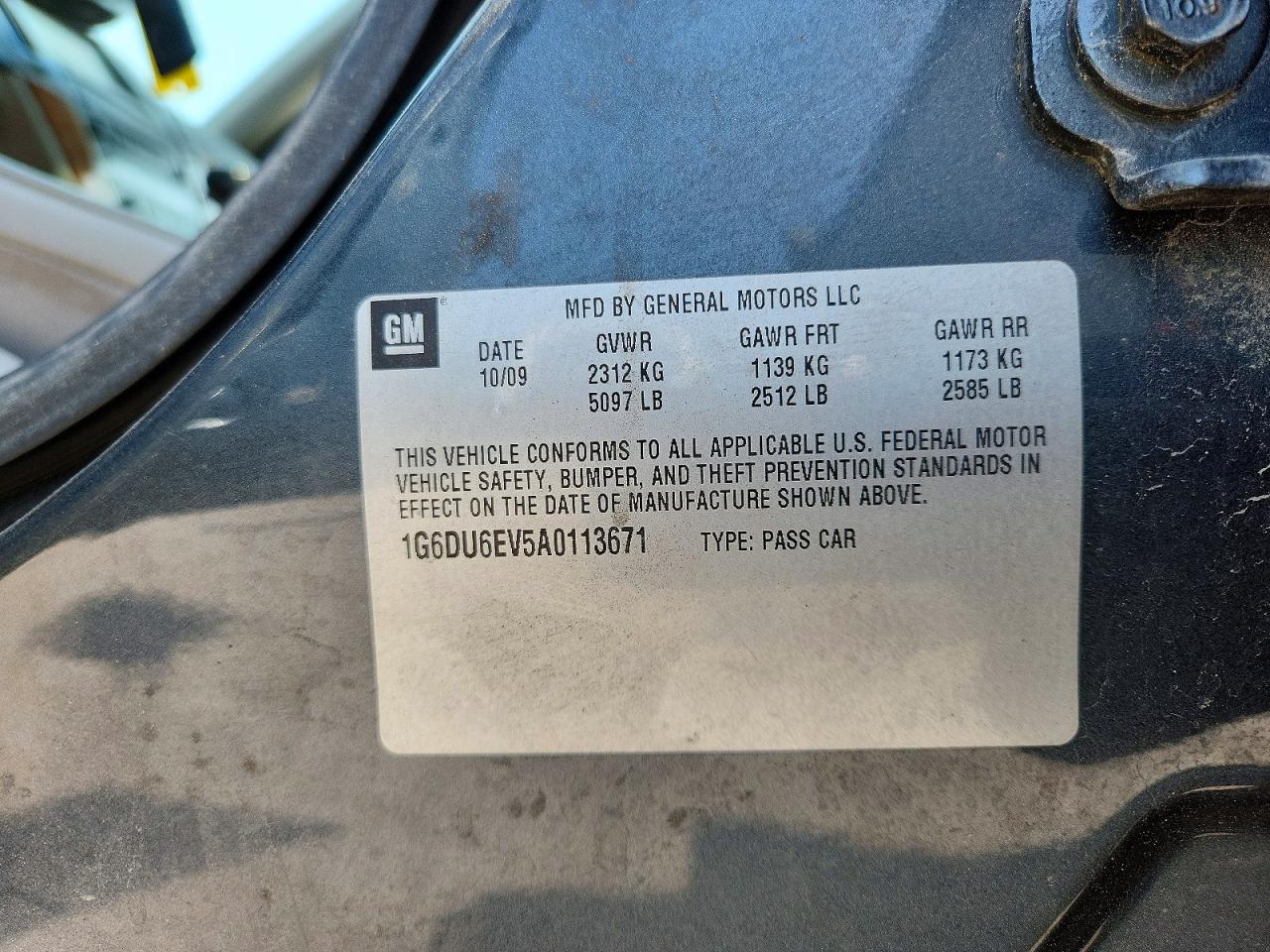 2010 Cadillac Sts Gray vin: 1G6DU6EV5A0113671