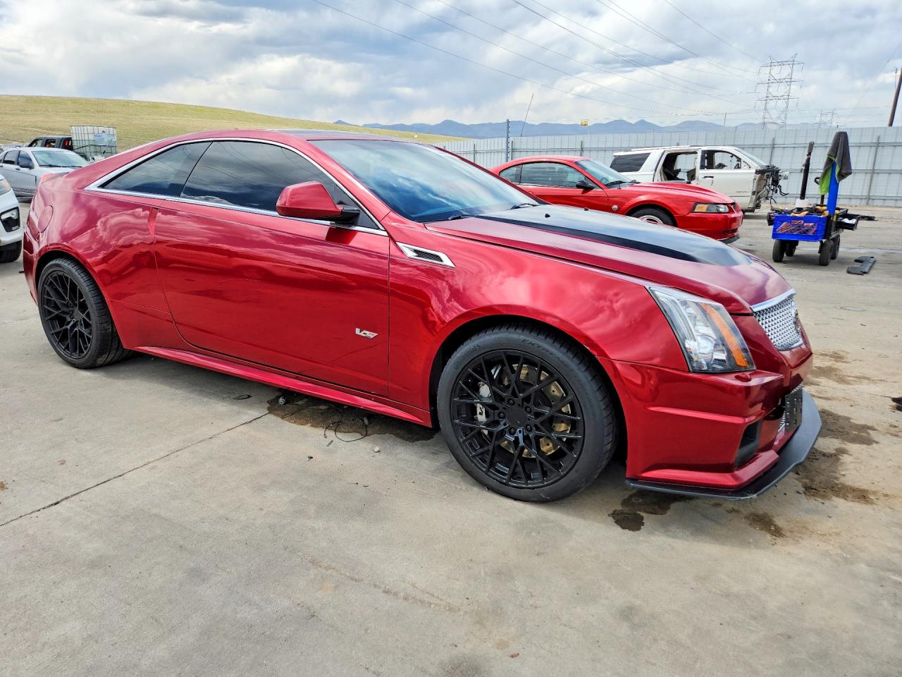 2011 Cadillac Cts-v Red vin: 1G6DV1EP2B0135744