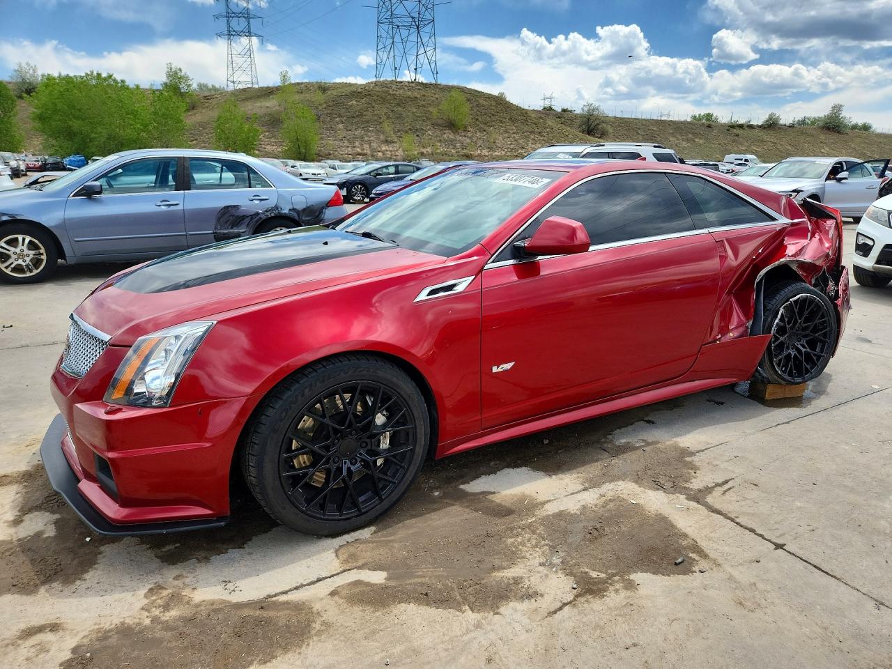 2011 Cadillac Cts-v Red vin: 1G6DV1EP2B0135744