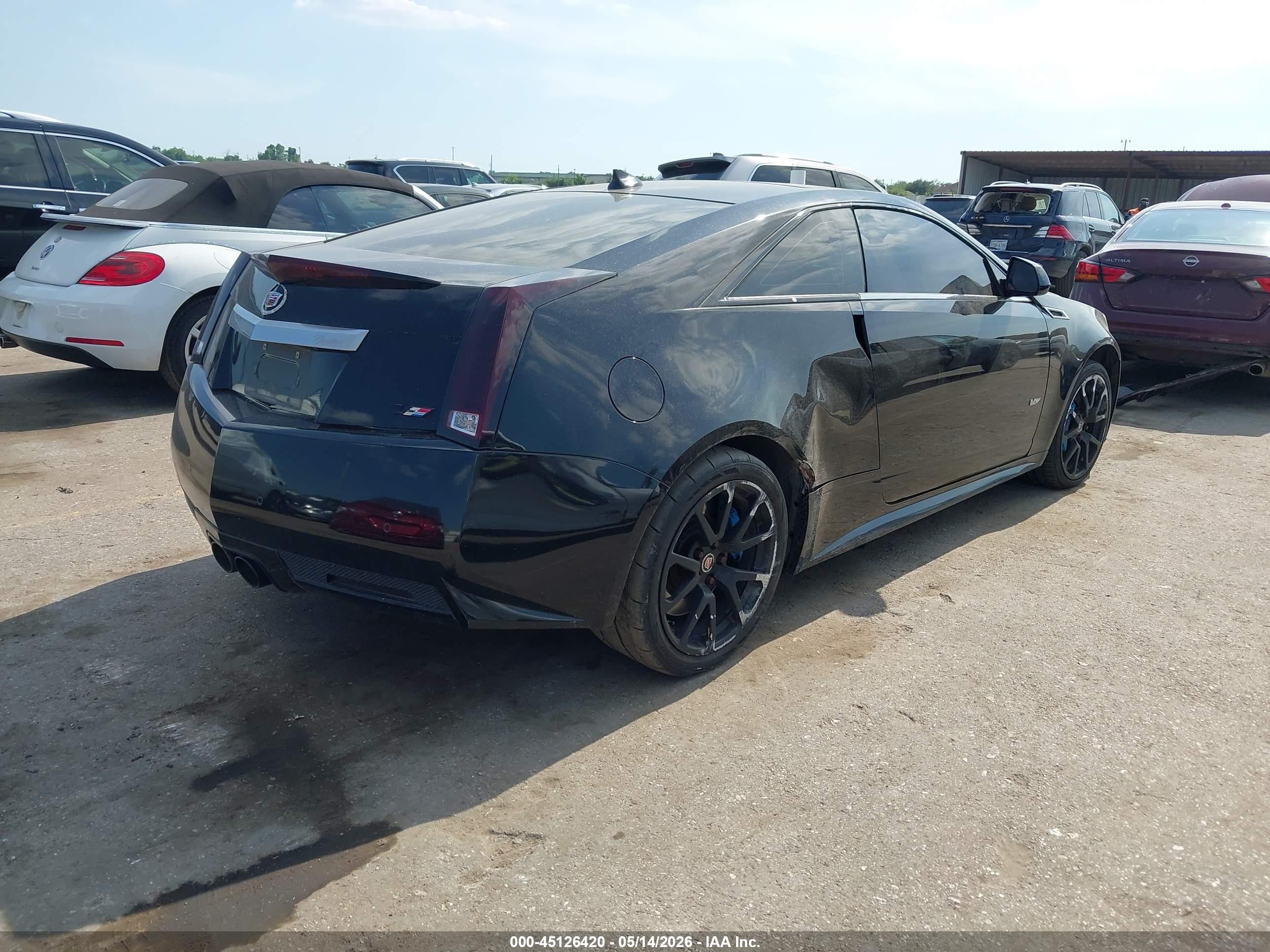 2011 Cadillac Cts-v   Black vin: 1G6DV1EP4B0121022
