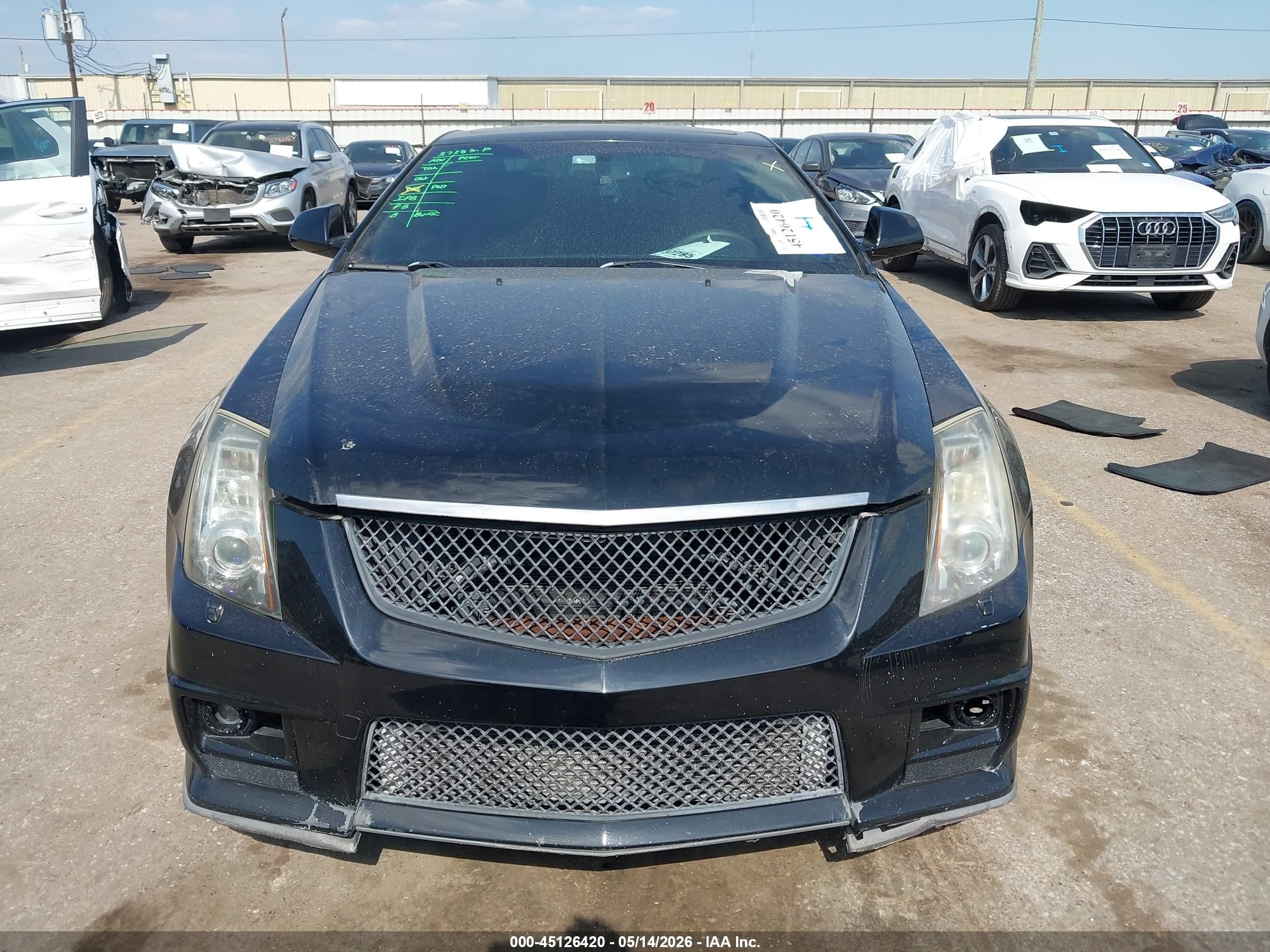 2011 Cadillac Cts-v   Black vin: 1G6DV1EP4B0121022