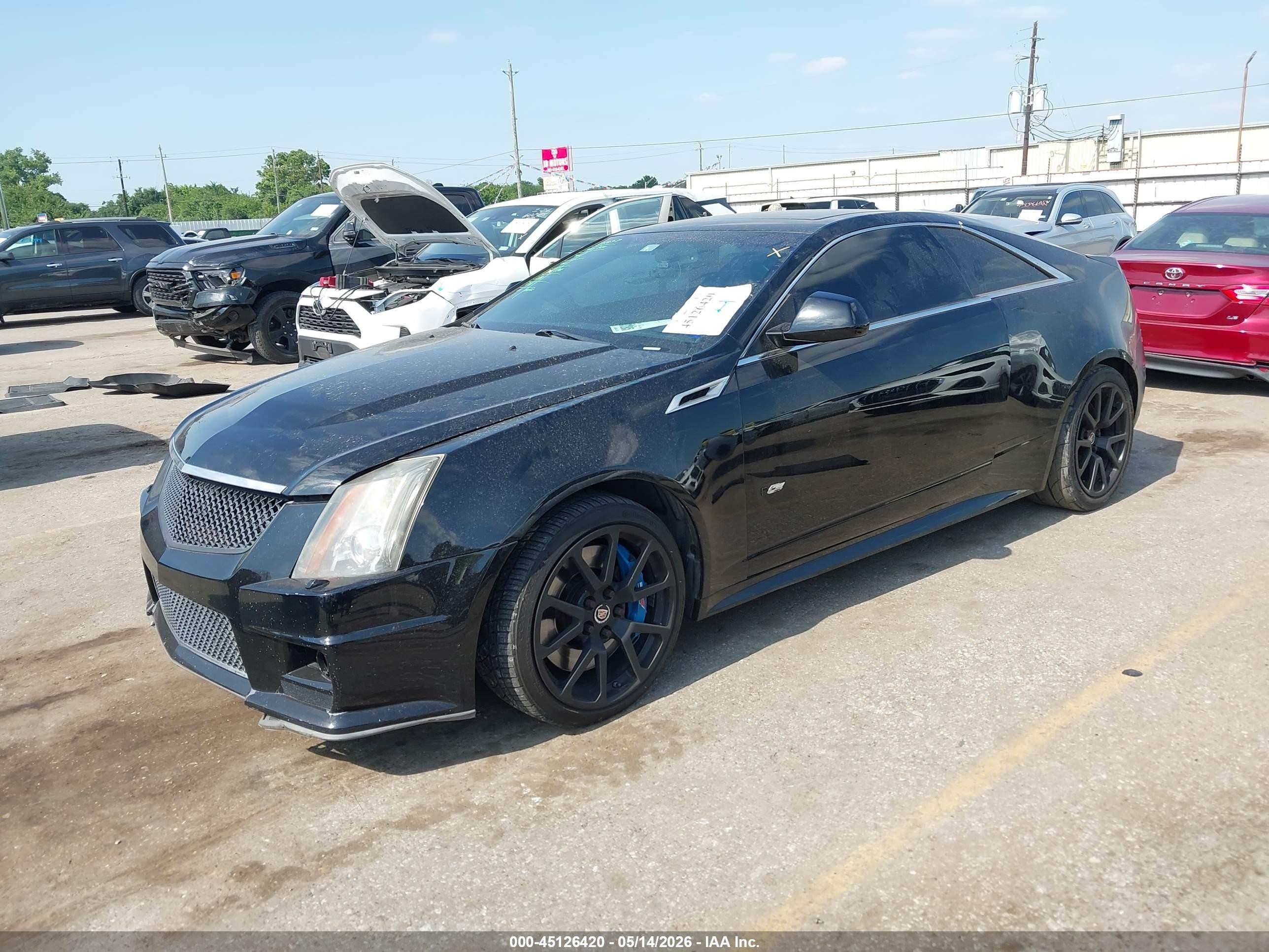 2011 Cadillac Cts-v   Black vin: 1G6DV1EP4B0121022