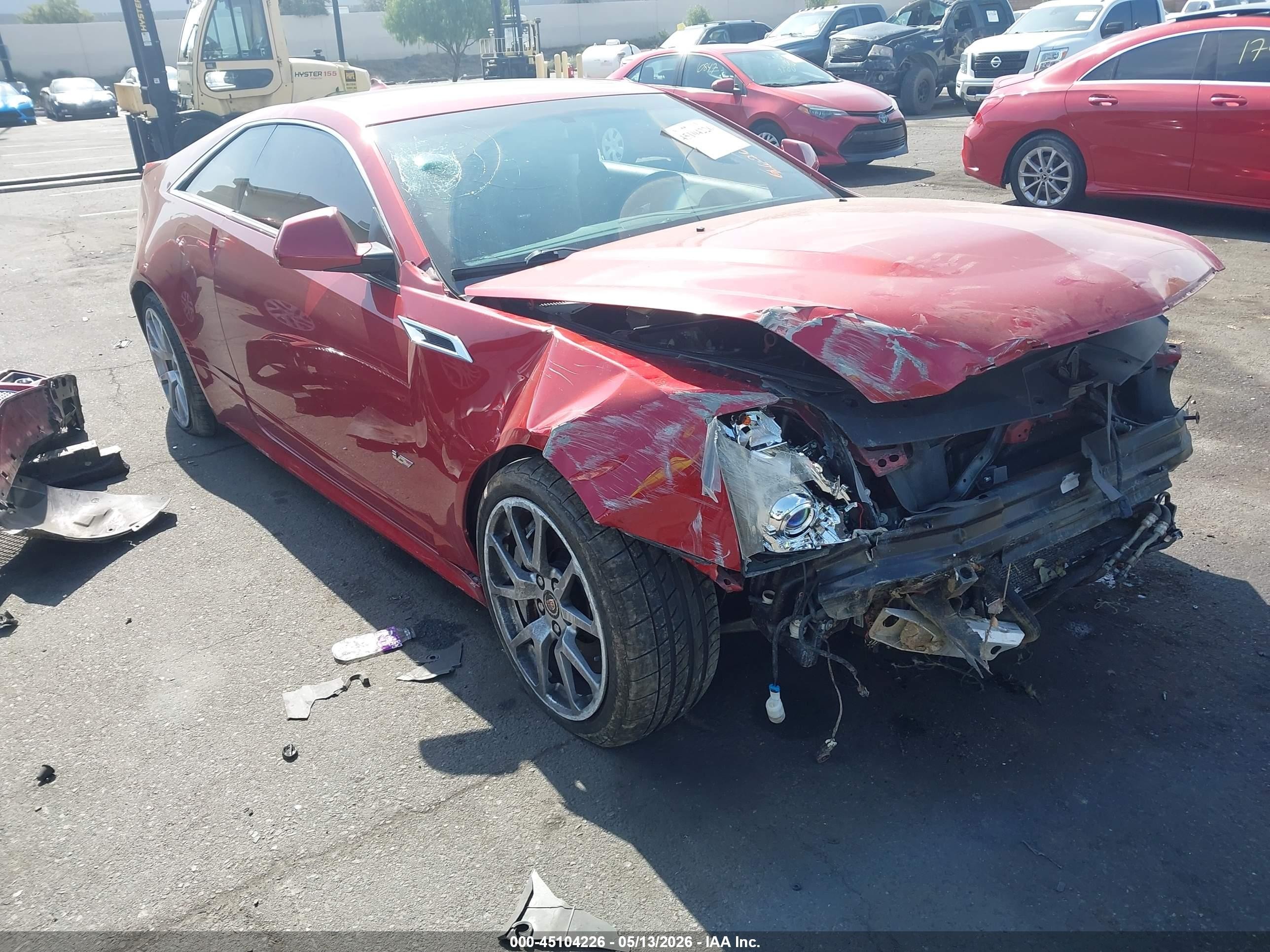 2011 Cadillac Cts-v   Burgundy vin: 1G6DV1EP8B0125946