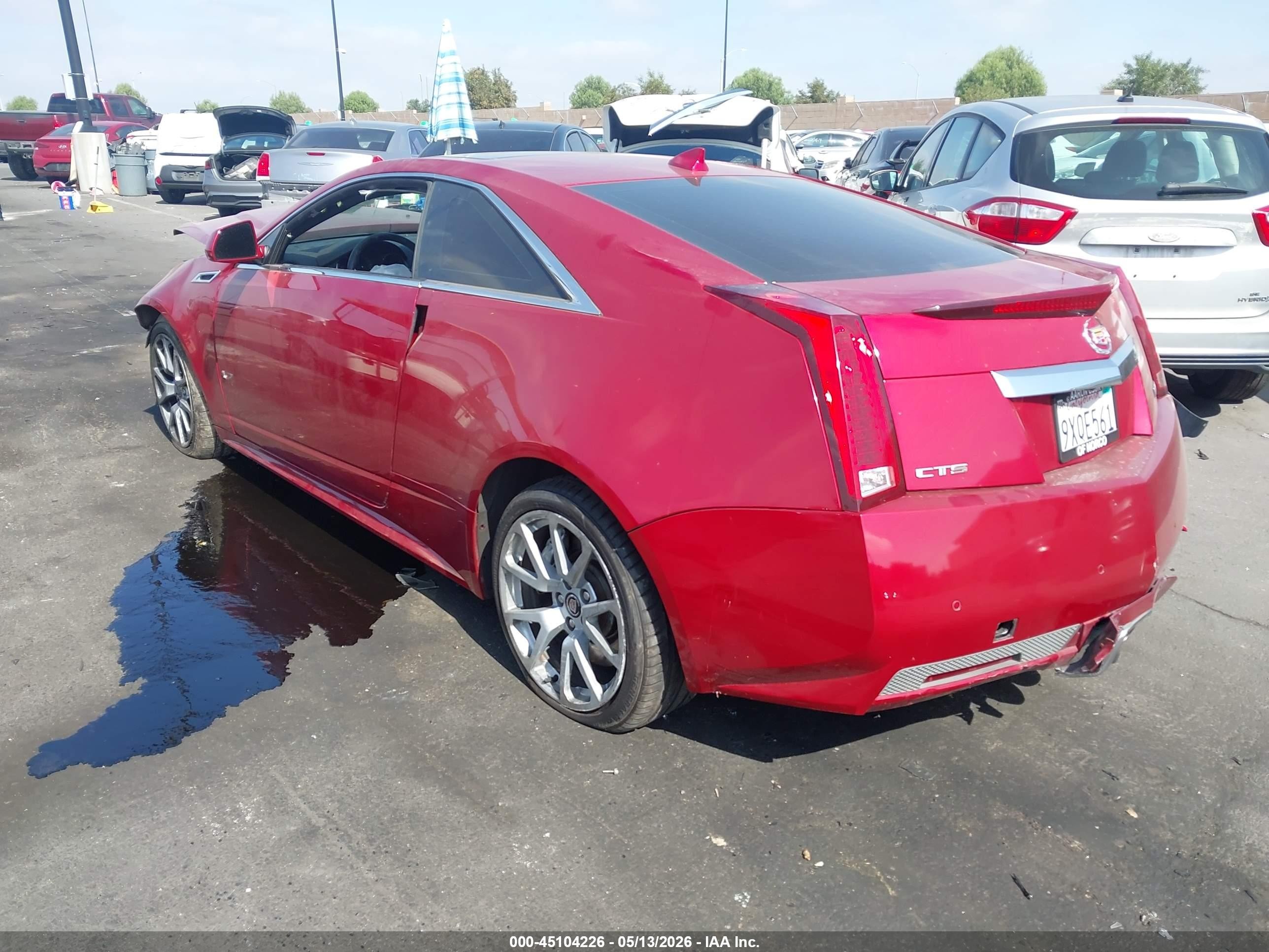 2011 Cadillac Cts-v   Burgundy vin: 1G6DV1EP8B0125946