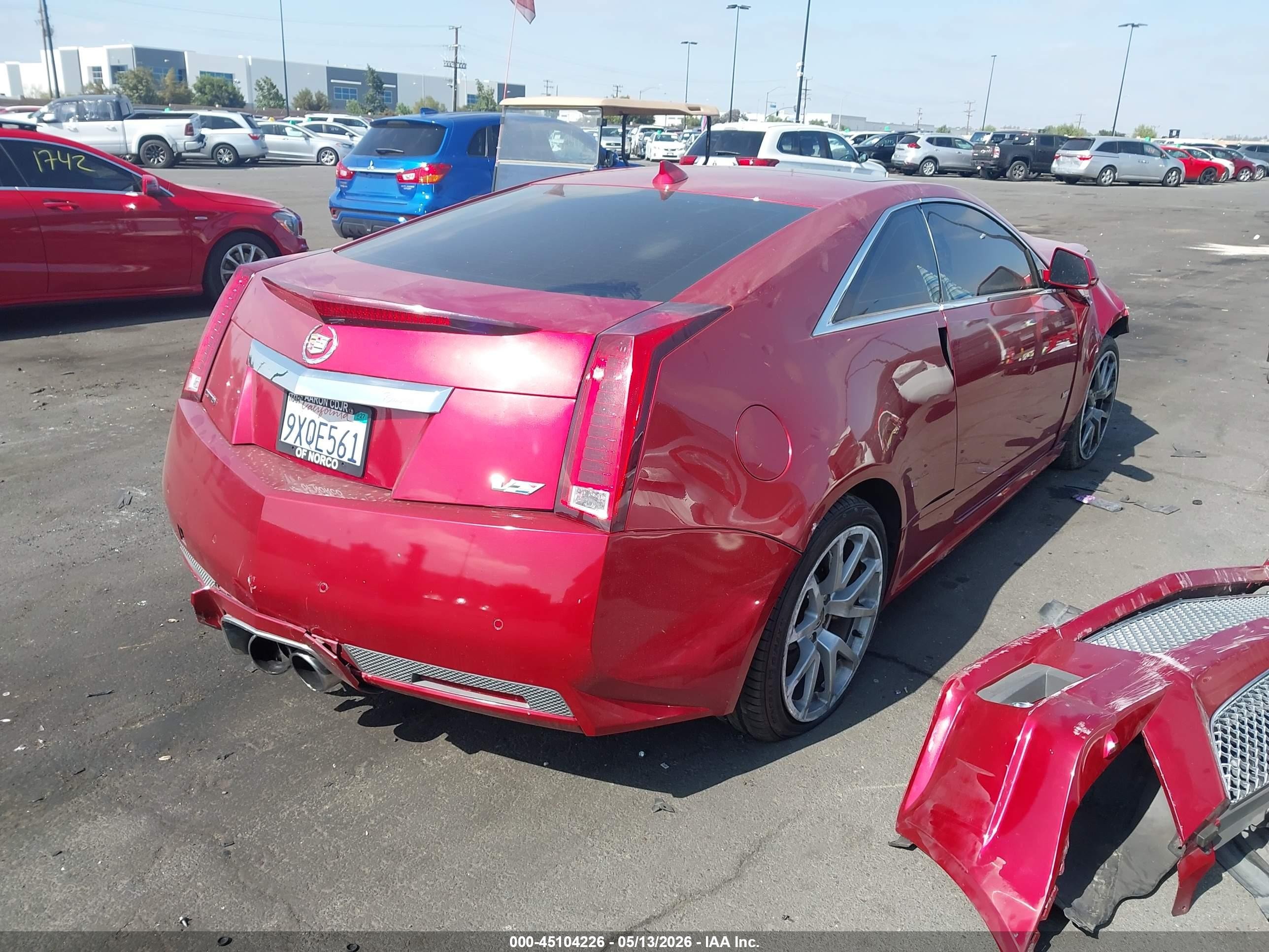 2011 Cadillac Cts-v   Burgundy vin: 1G6DV1EP8B0125946