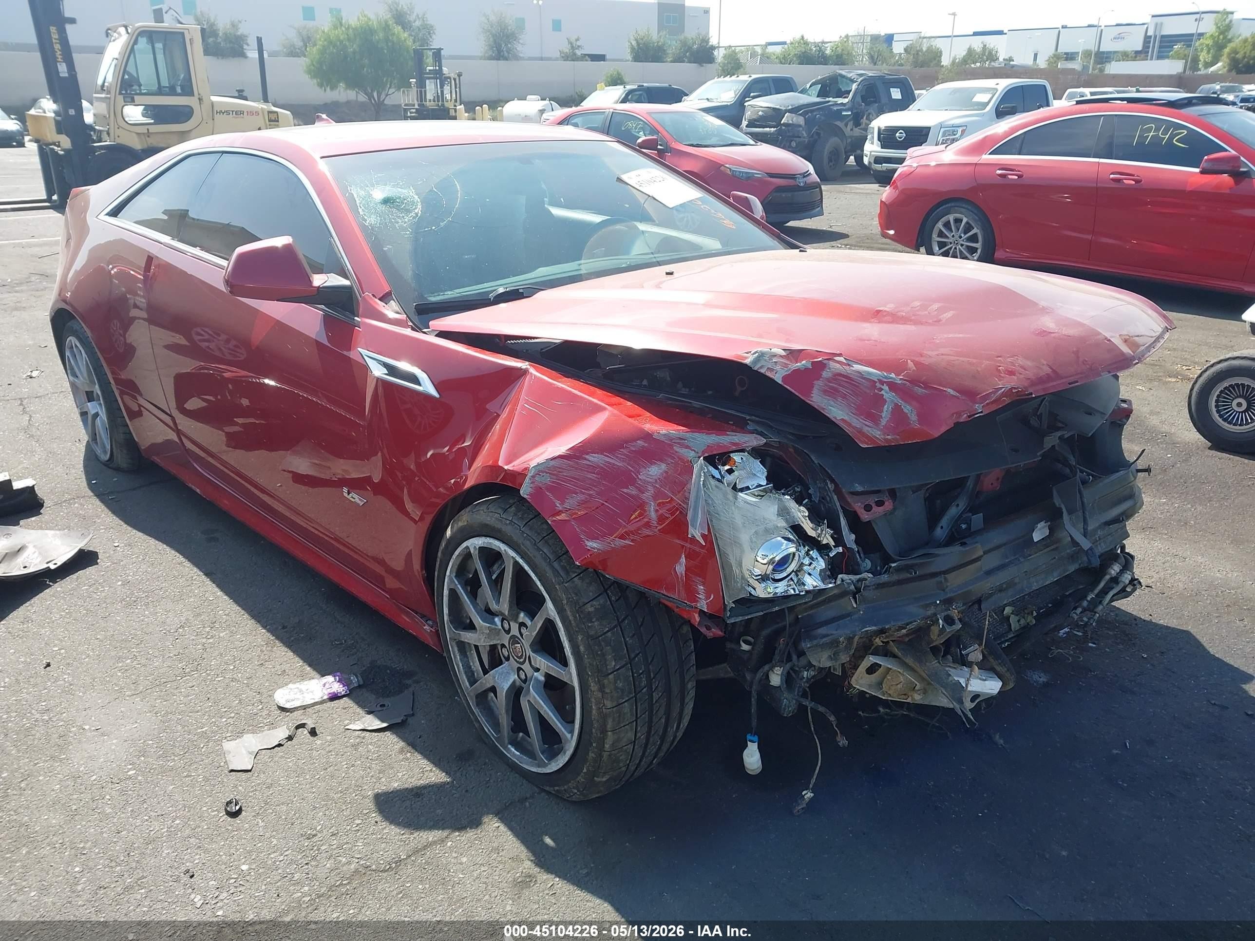 2011 Cadillac Cts-v   Burgundy vin: 1G6DV1EP8B0125946