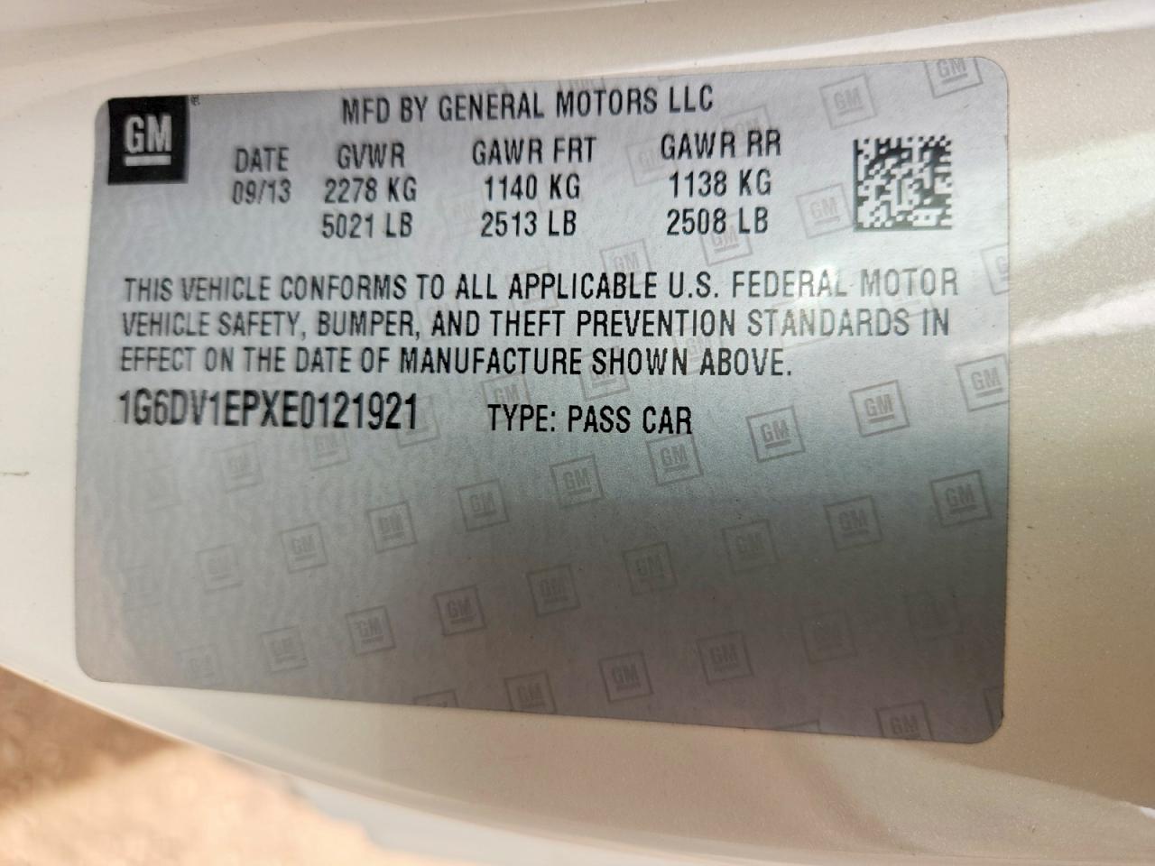 2014 Cadillac Cts-v White vin: 1G6DV1EPXE0121921