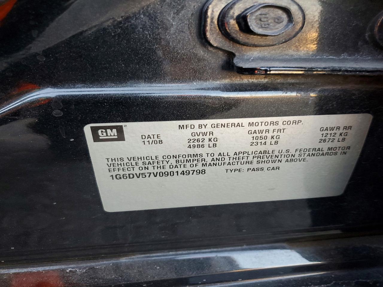 2009 Cadillac Cts Hi Feature V6 Black vin: 1G6DV57V090149798