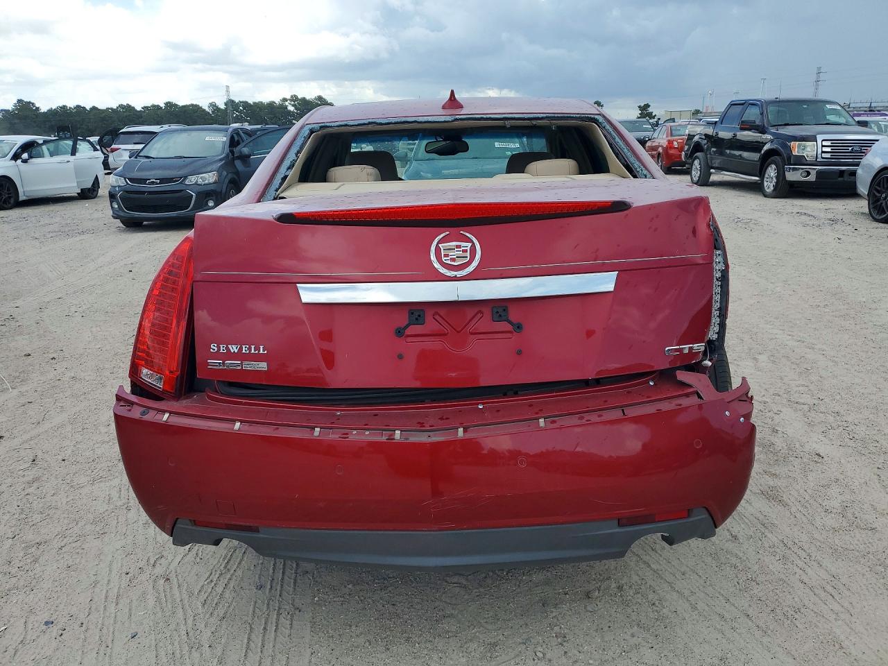 2009 Cadillac Cts Red vin: 1G6DV57V090151518