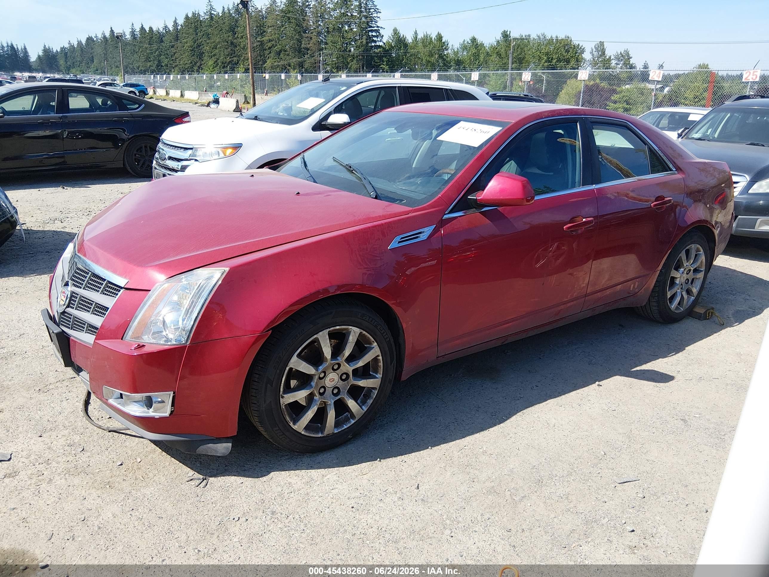 2008 Cadillac Cts Standard Burgundy vin: 1G6DV57V180134385