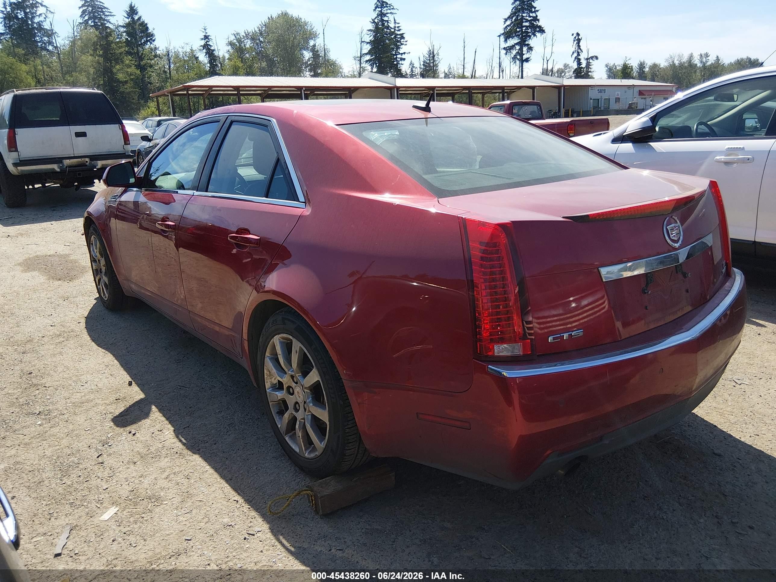 2008 Cadillac Cts Standard Burgundy vin: 1G6DV57V180134385