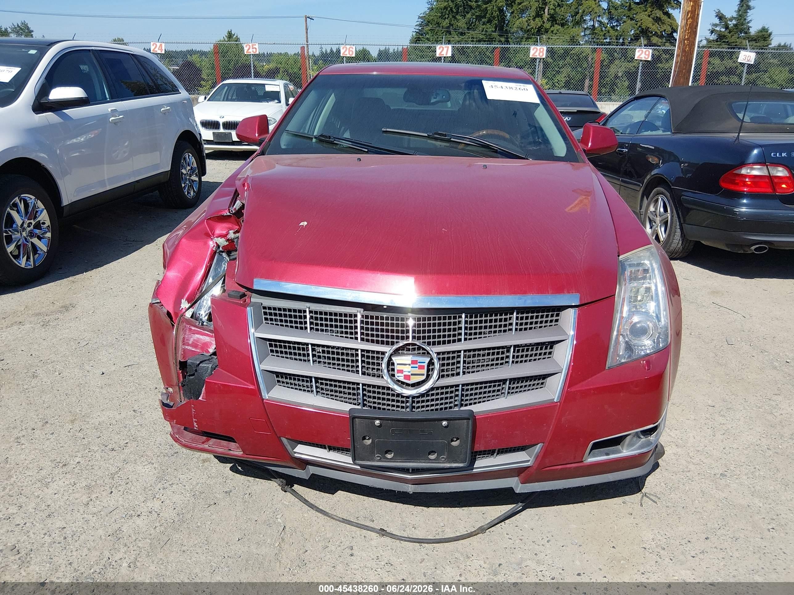 2008 Cadillac Cts Standard Burgundy vin: 1G6DV57V180134385