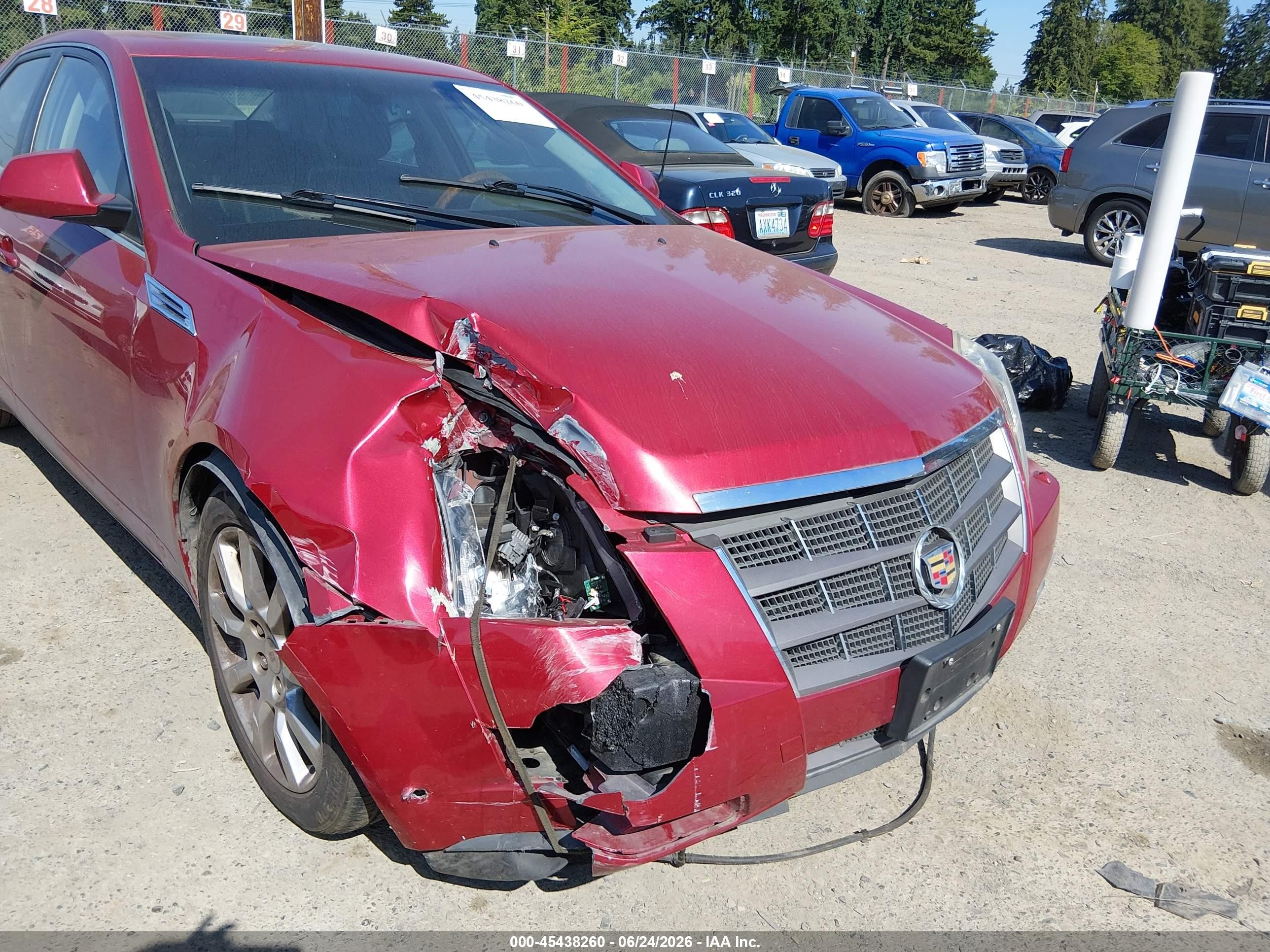 2008 Cadillac Cts Standard Burgundy vin: 1G6DV57V180134385