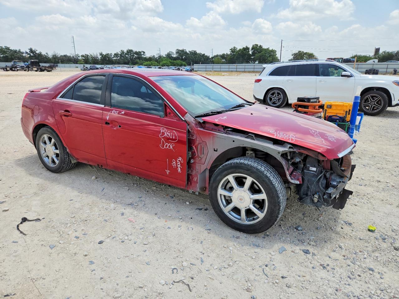 2008 Cadillac Cts Hi Feature V6 Красный vin: 1G6DV57V180136766