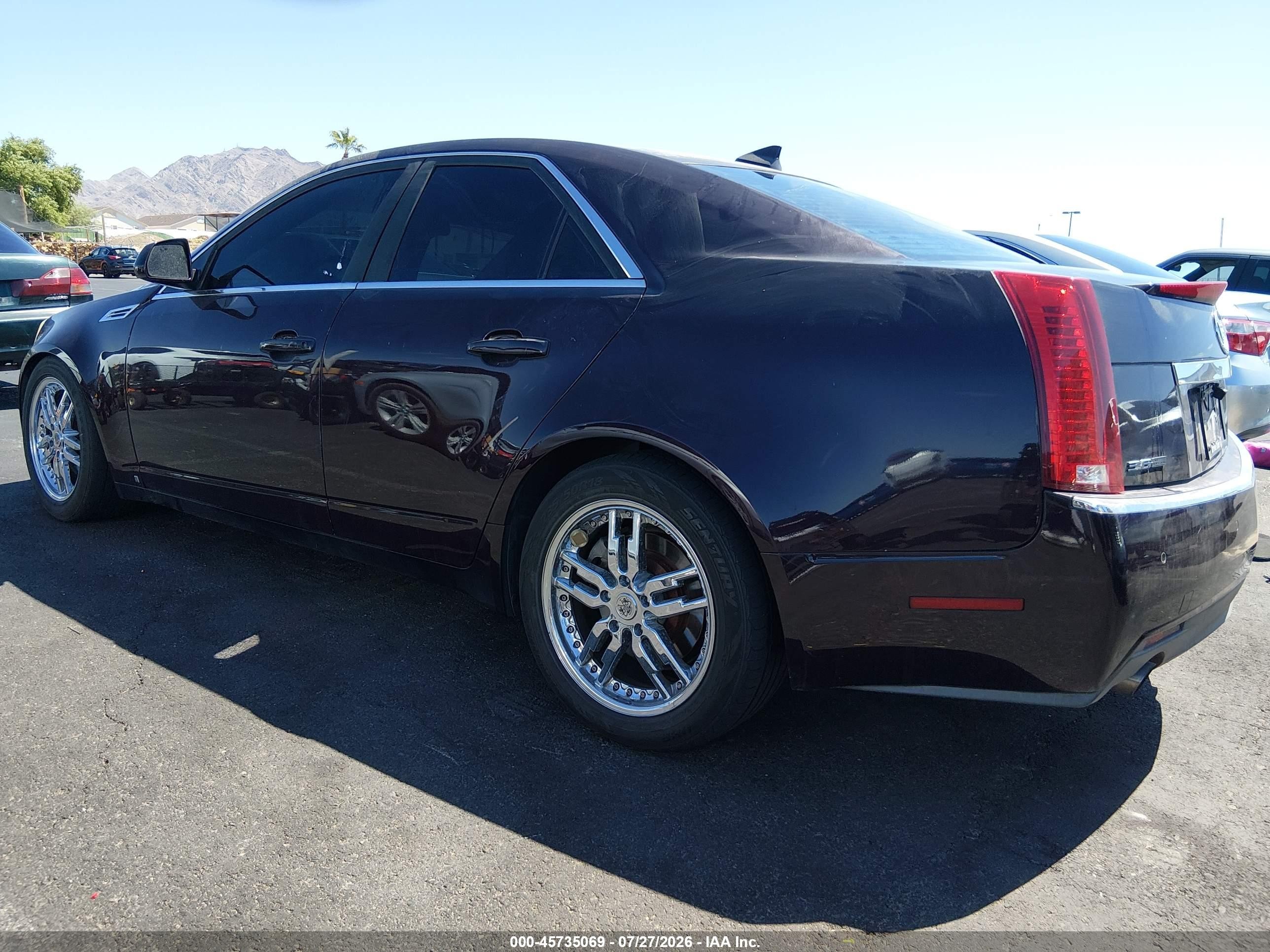 2009 Cadillac Cts Rwd W/1sb Purple vin: 1G6DV57V190170448