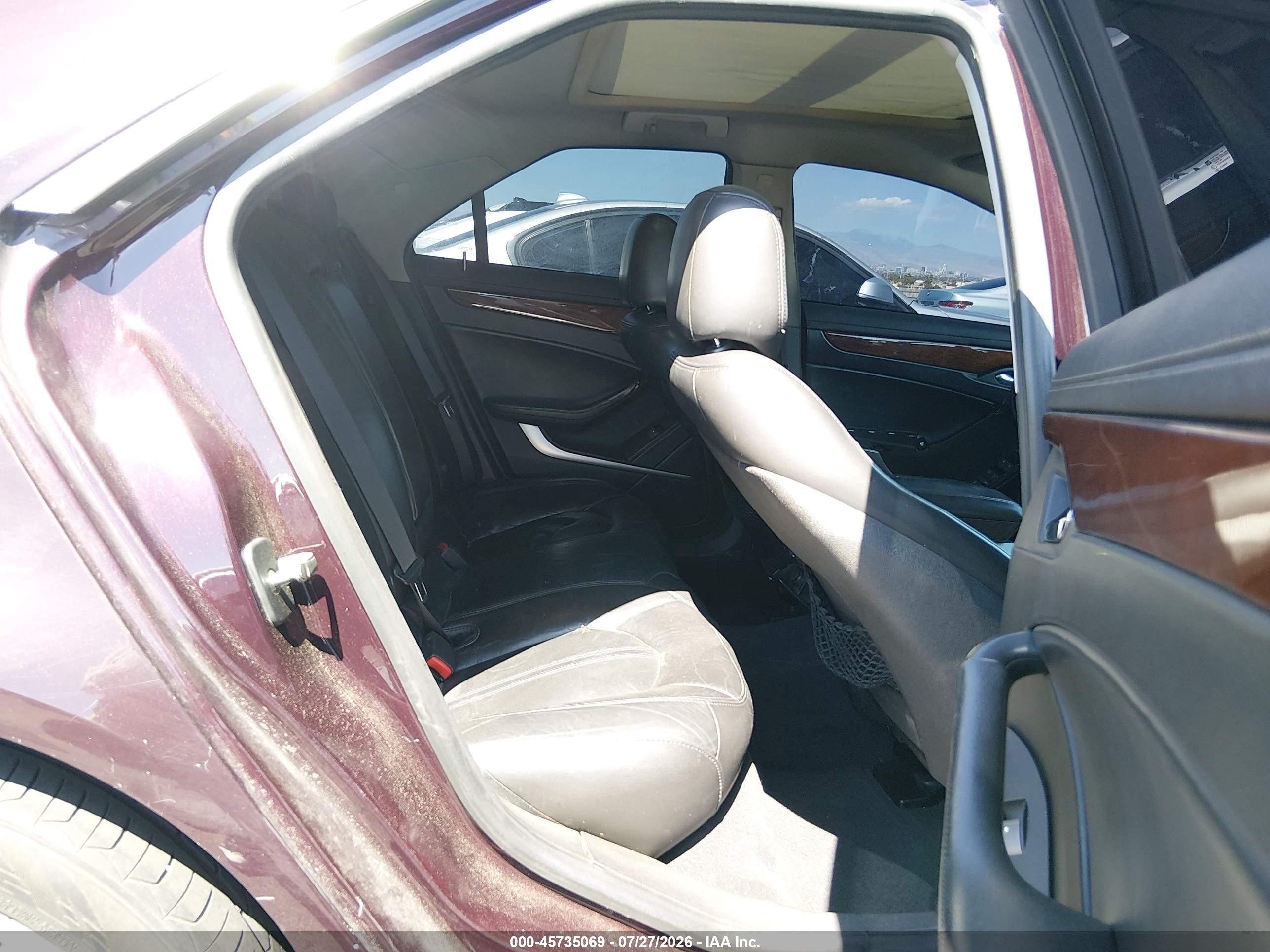 2009 Cadillac Cts Rwd W/1sb Purple vin: 1G6DV57V190170448