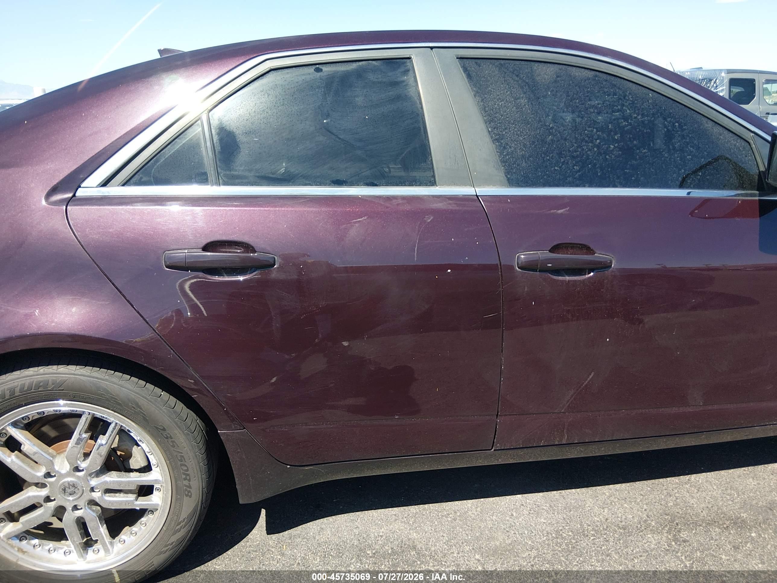 2009 Cadillac Cts Rwd W/1sb Purple vin: 1G6DV57V190170448