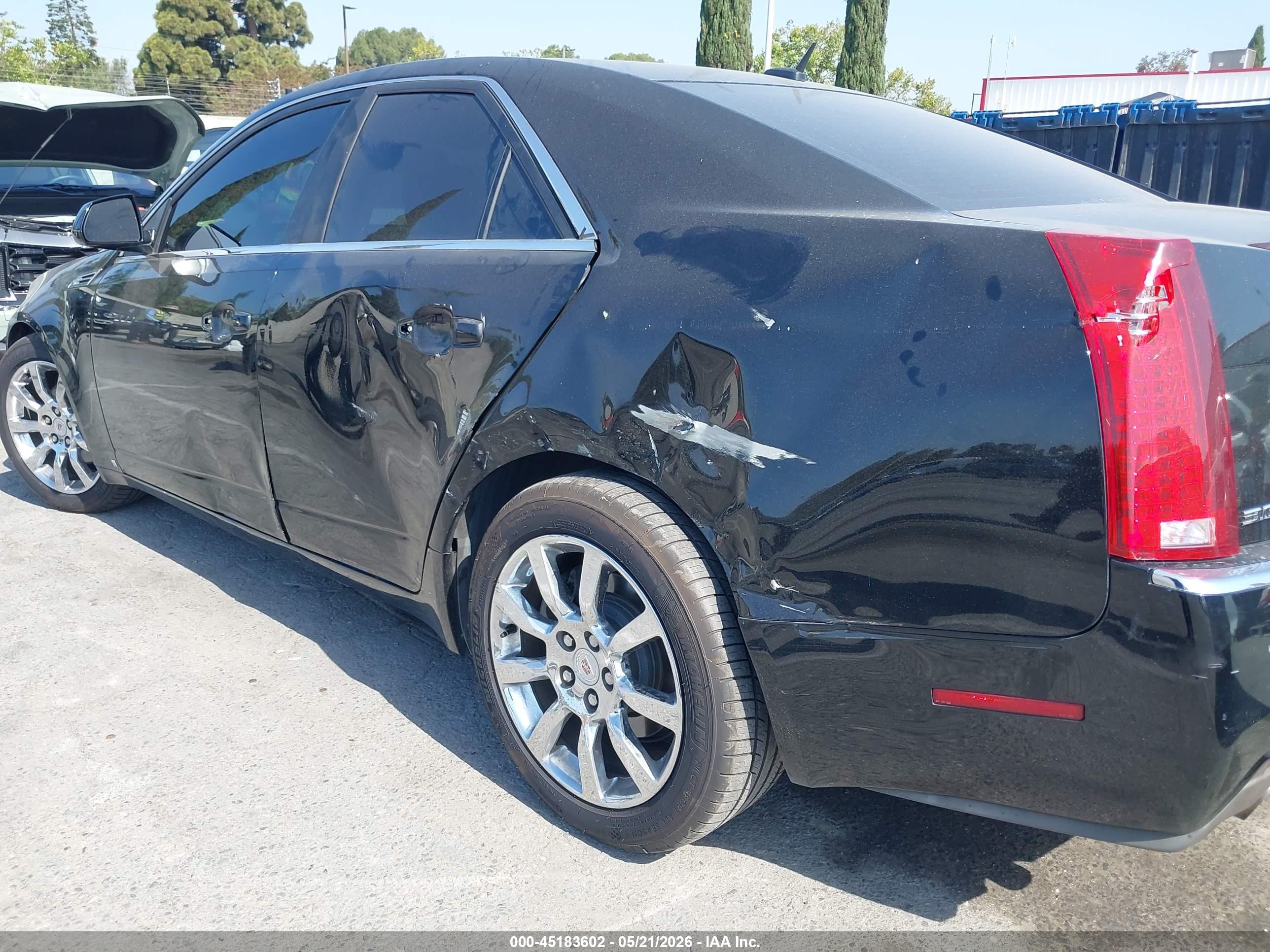 2008 Cadillac Cts Standard Black vin: 1G6DV57V380167064